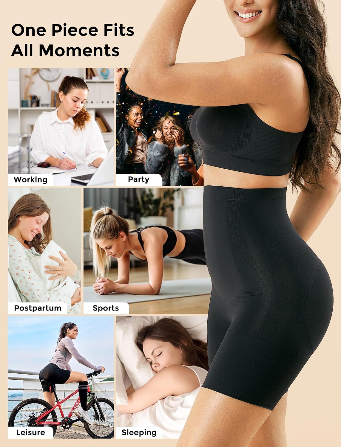 Momcozy High-Waist Tummy Control Shapewear Shorts — image 7