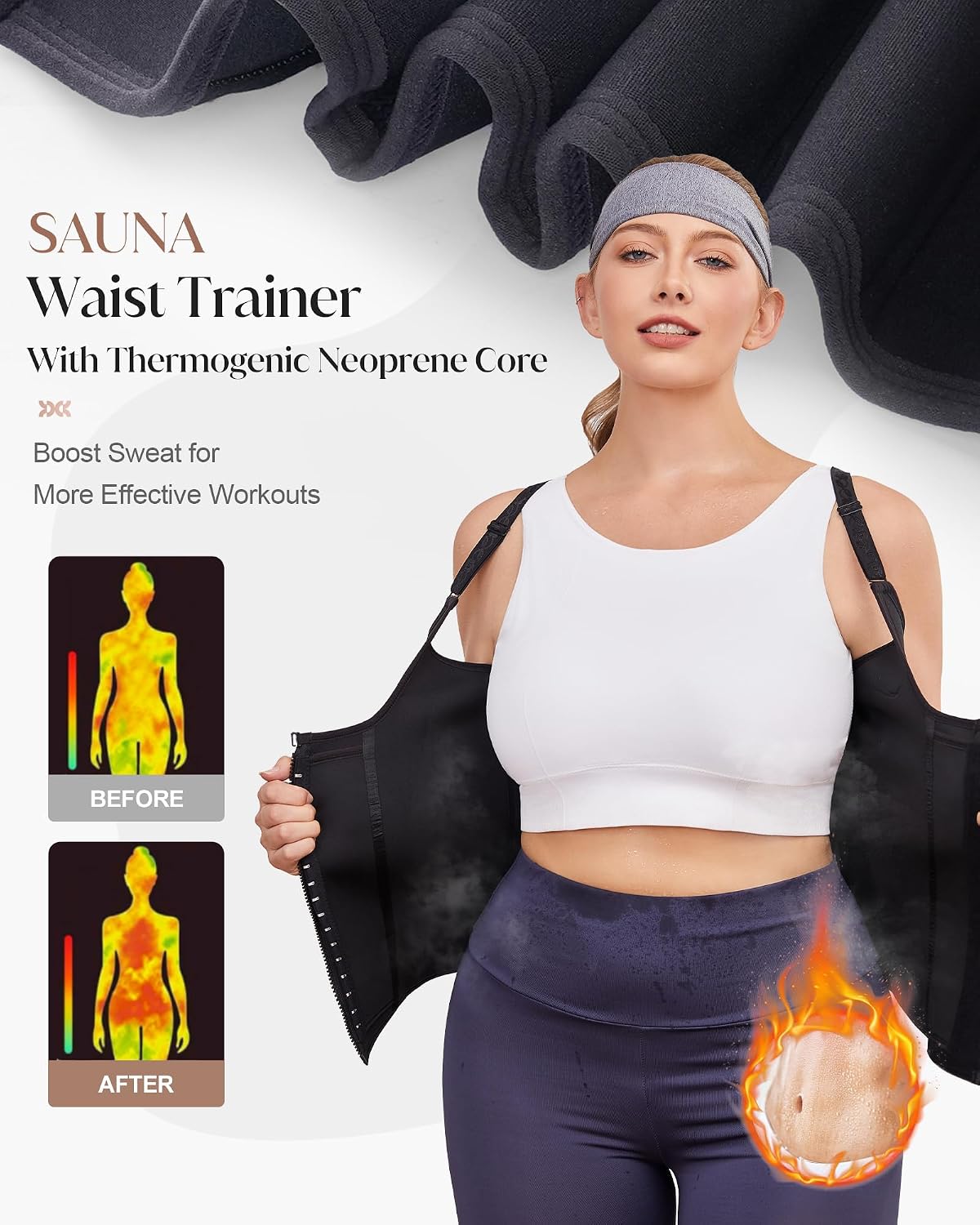 GYDEK Waist Trainer Corset with Zipper — image 5