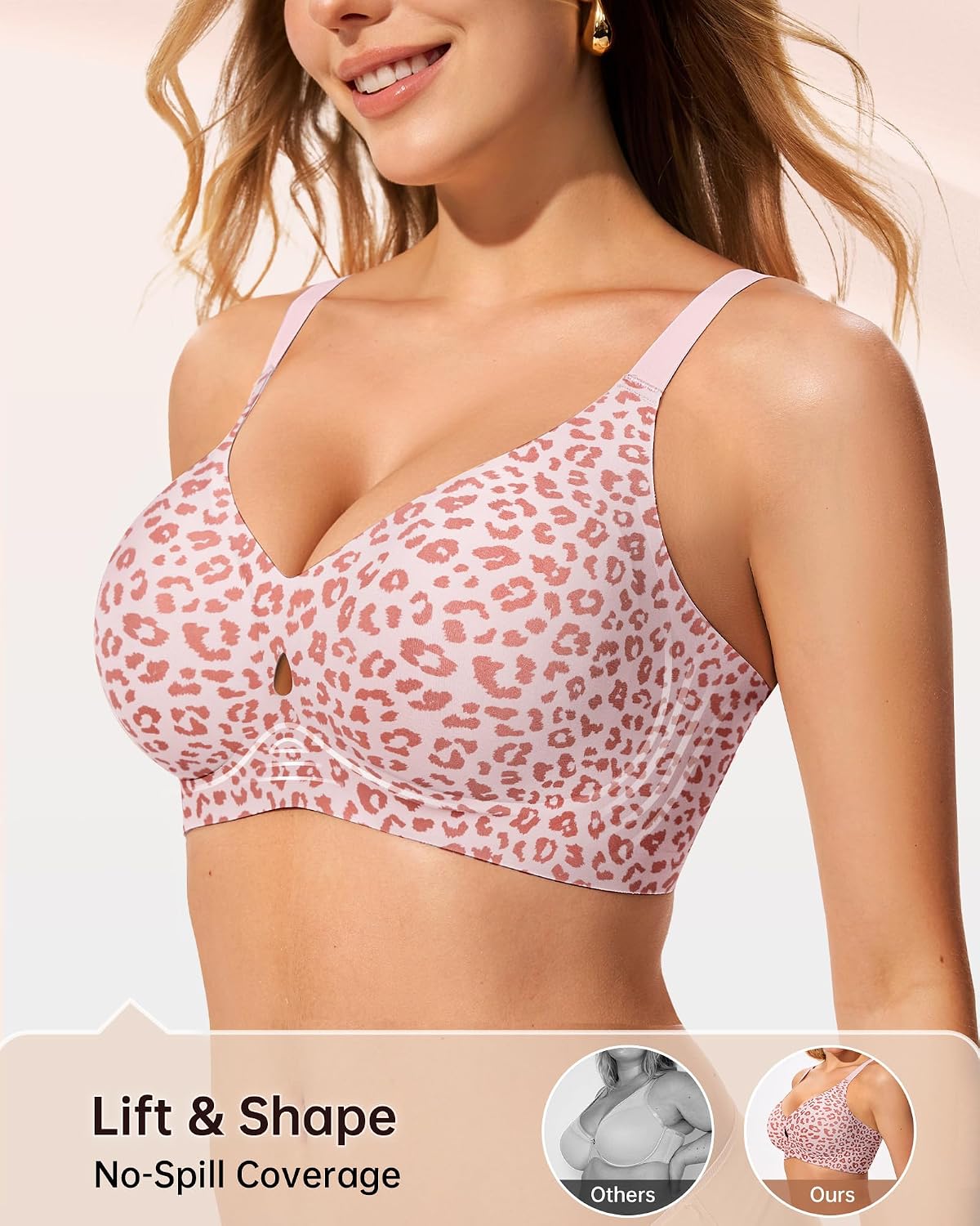 LetsJoli Jelly Wireless Seamless Push Up Bra — image 3