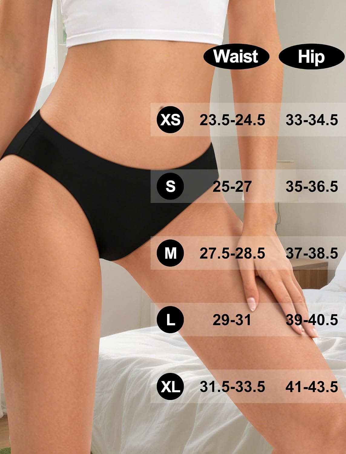 DUKAWA Seamless No Show Bikini Panties 6-Pack — image 7