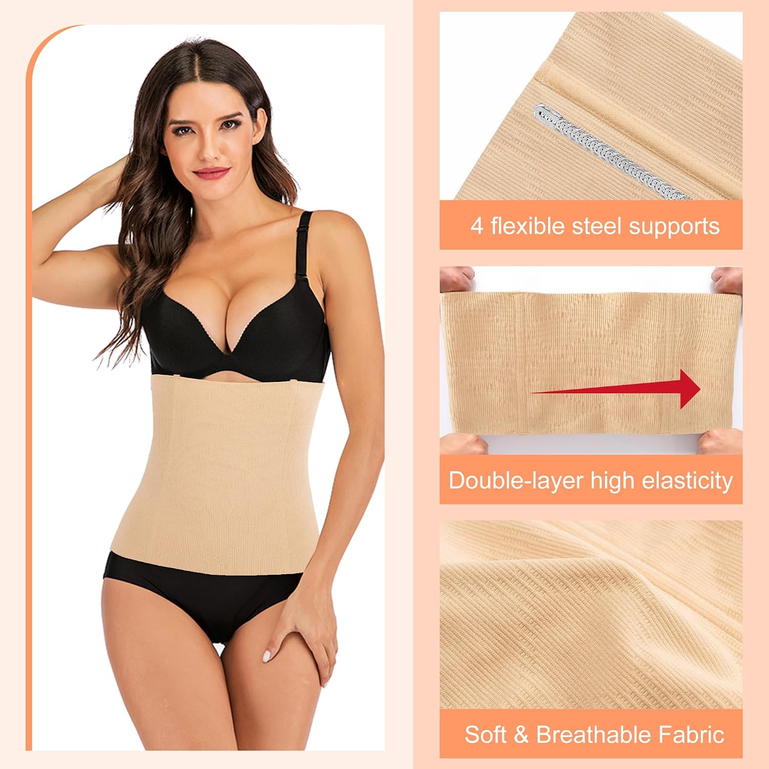 SAYFUT Seamless Waist Cincher Tummy Control Belt — image 5