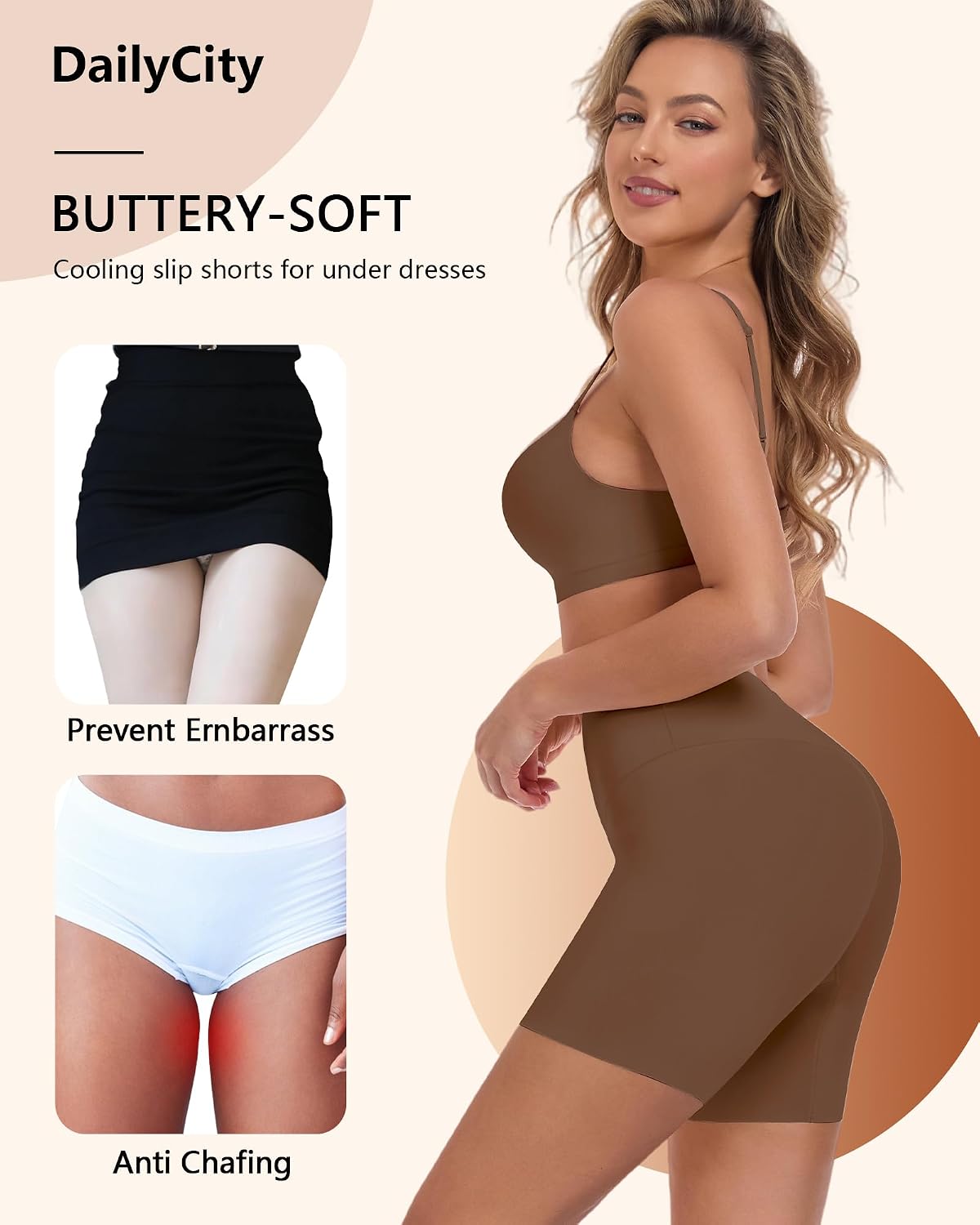 DailyCity Cooling Seamless Biker Boyshorts for Women — image 4