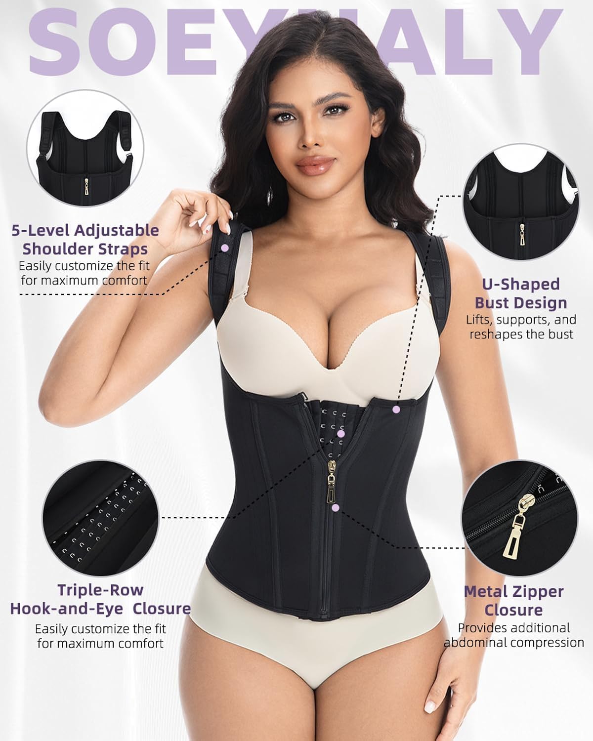 SOEYHALY Waist Trainer Corset Tank Top — image 2