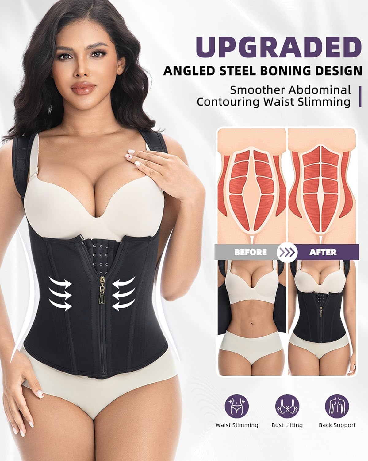 SOEYHALY Waist Trainer Corset Tank Top — image 5