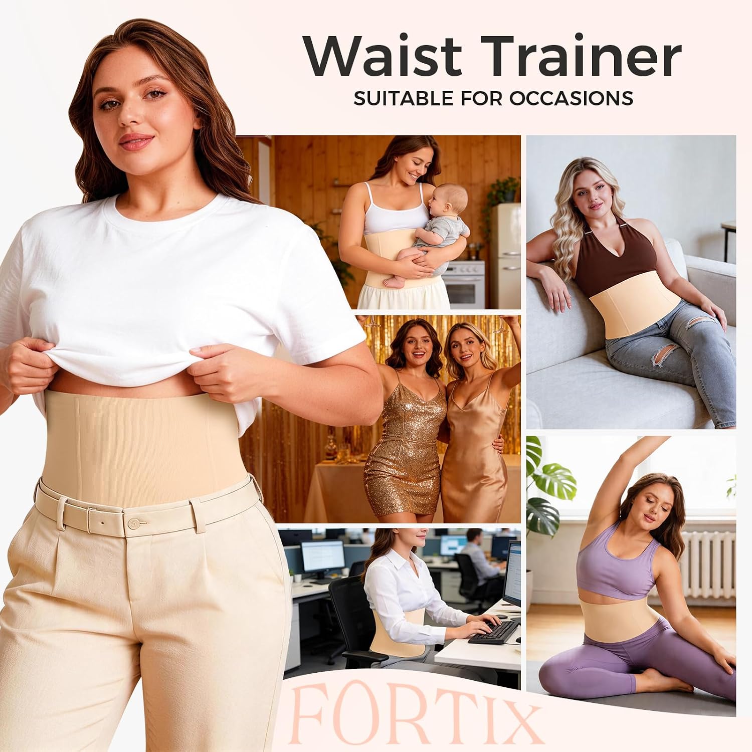 Fortix Plus Size Waist Trainer Corset for Women — image 5