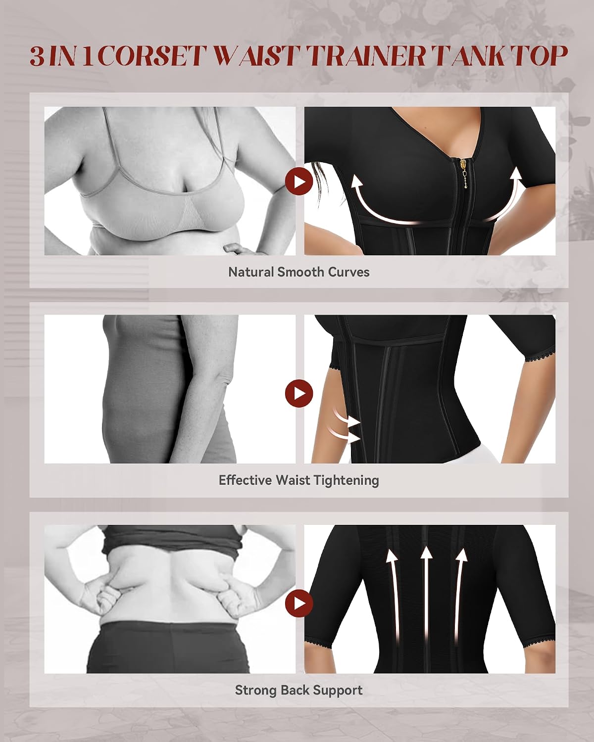 SHAPSHE Waist Trainer Corset with Bra — image 6