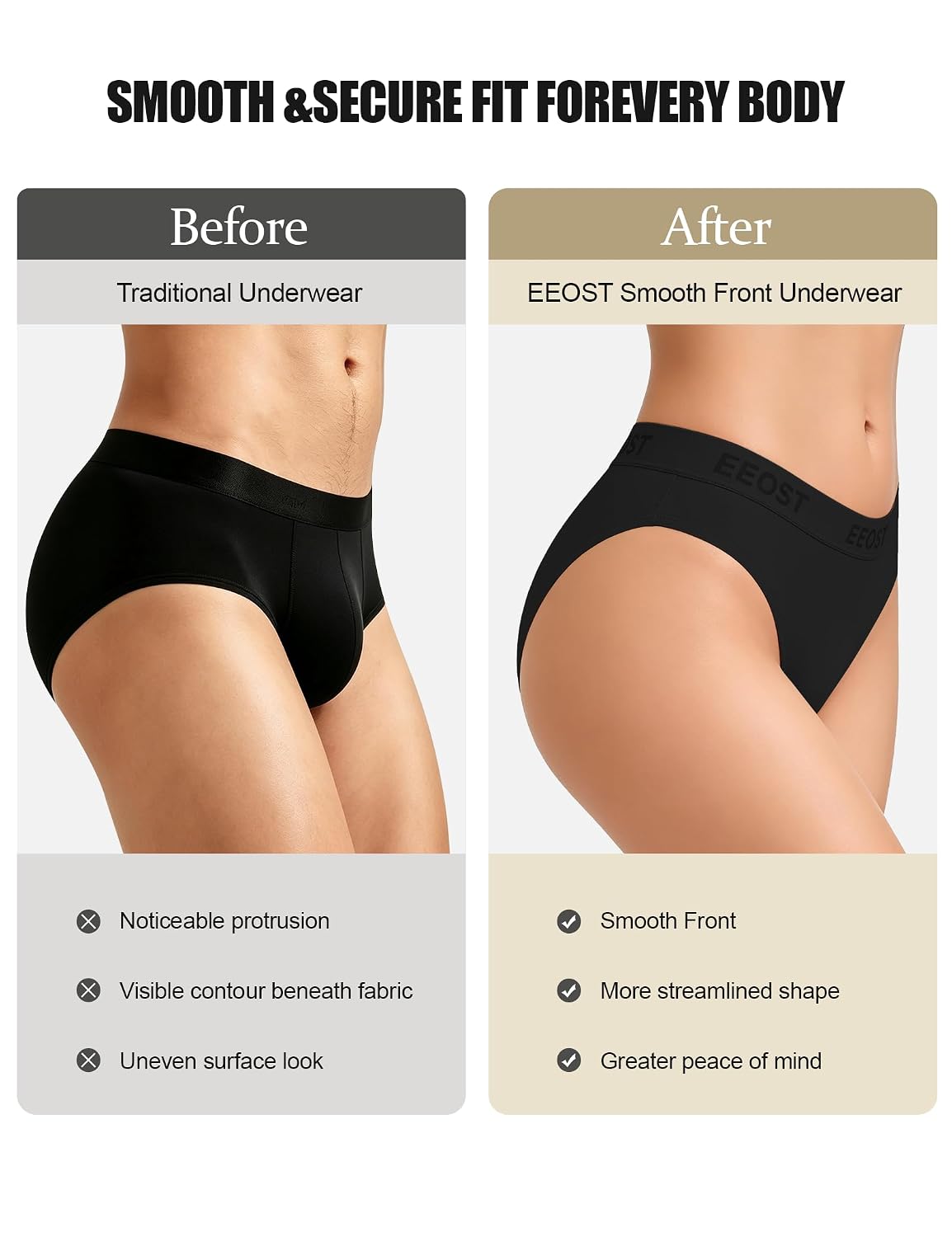 EEOST Smooth Front Tucking Panties for Trans Women — image 4