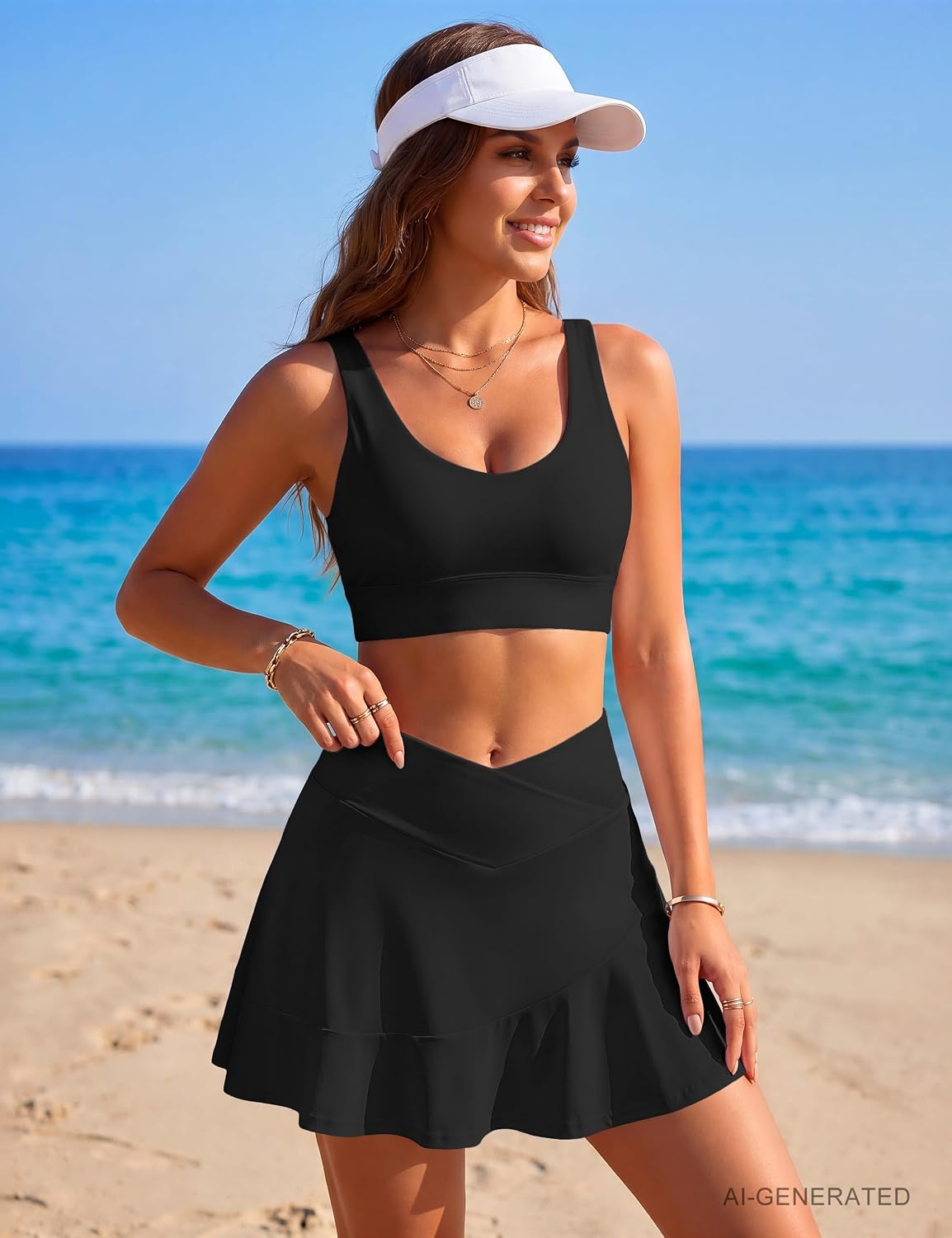 Blooming Jelly High Waisted Swim Skirt — image 5