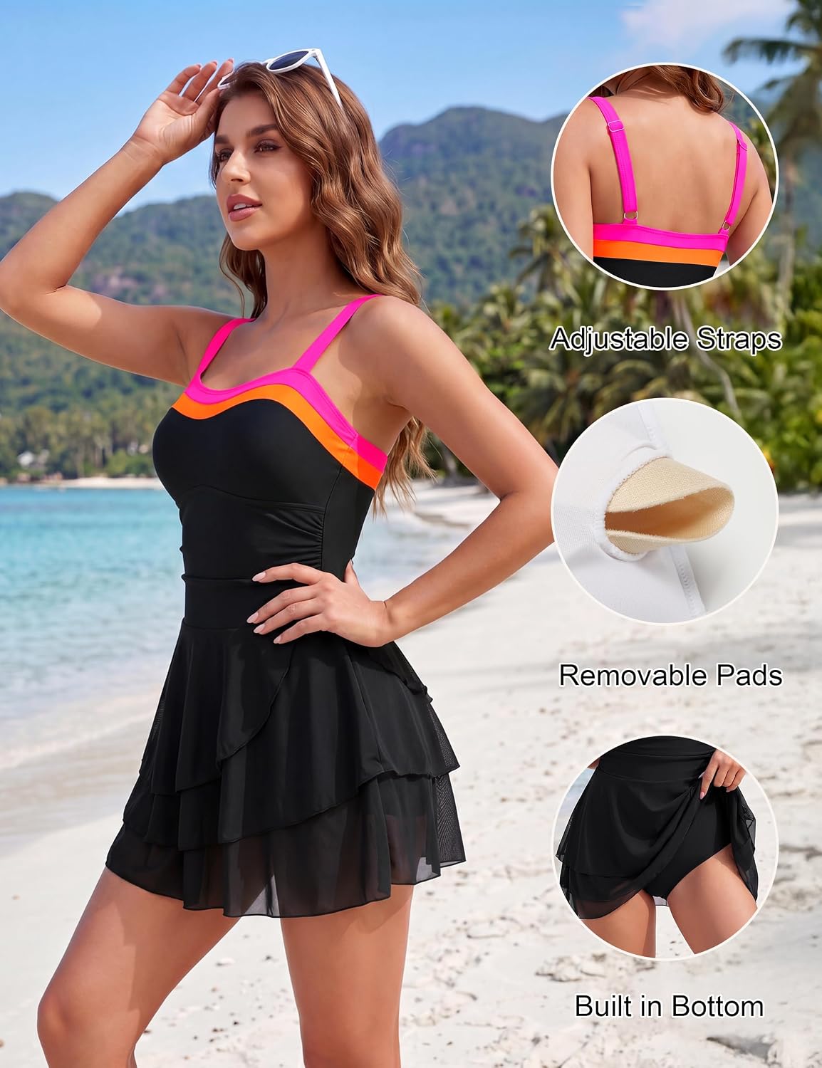 Blooming Jelly Tummy Control Swim Dress — image 4