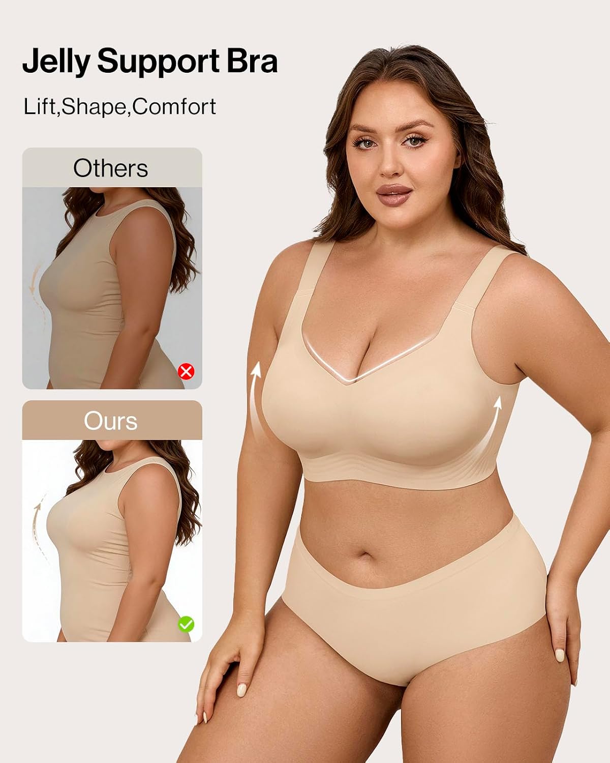 Ubras Wireless Jelly Bra for Women — image 2