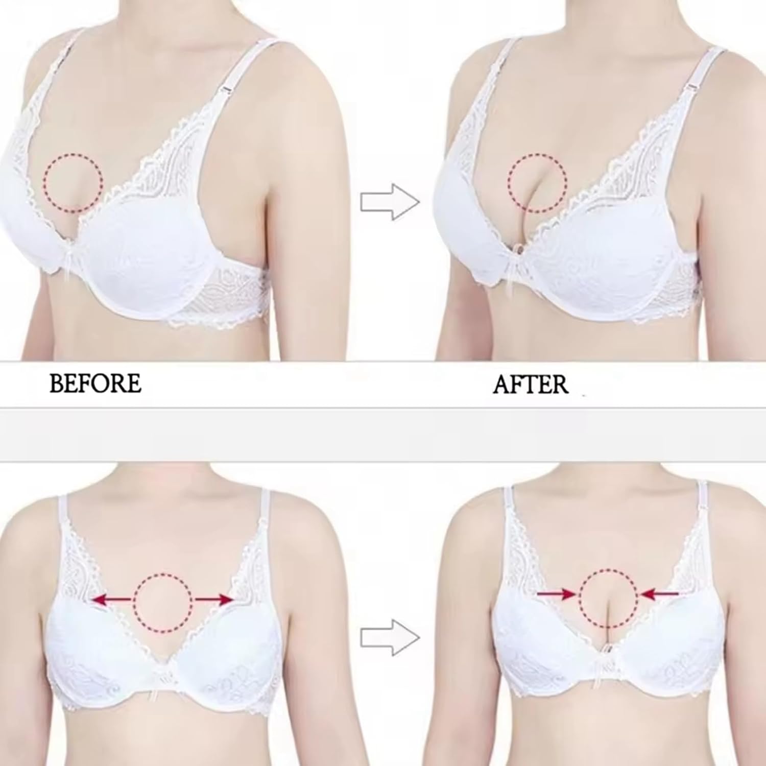 Clear Silicone Push Up Bra Inserts for Women — image 3