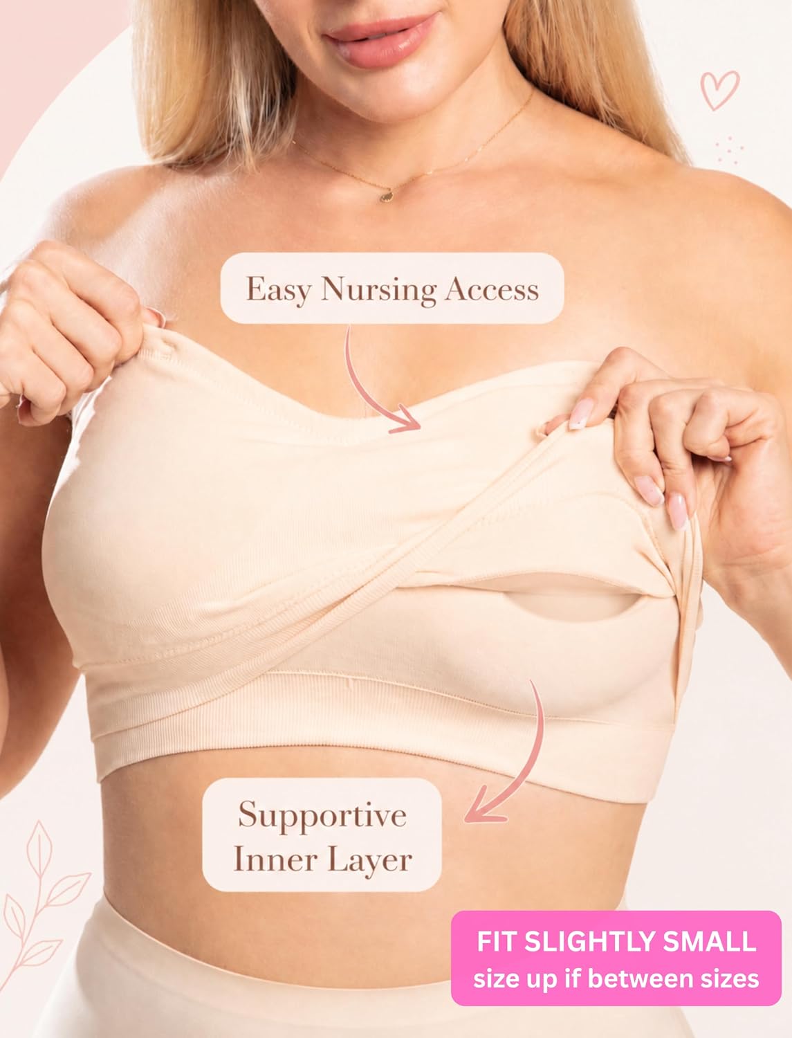 Evamom Wireless Padded Strapless Nursing Bra — image 2