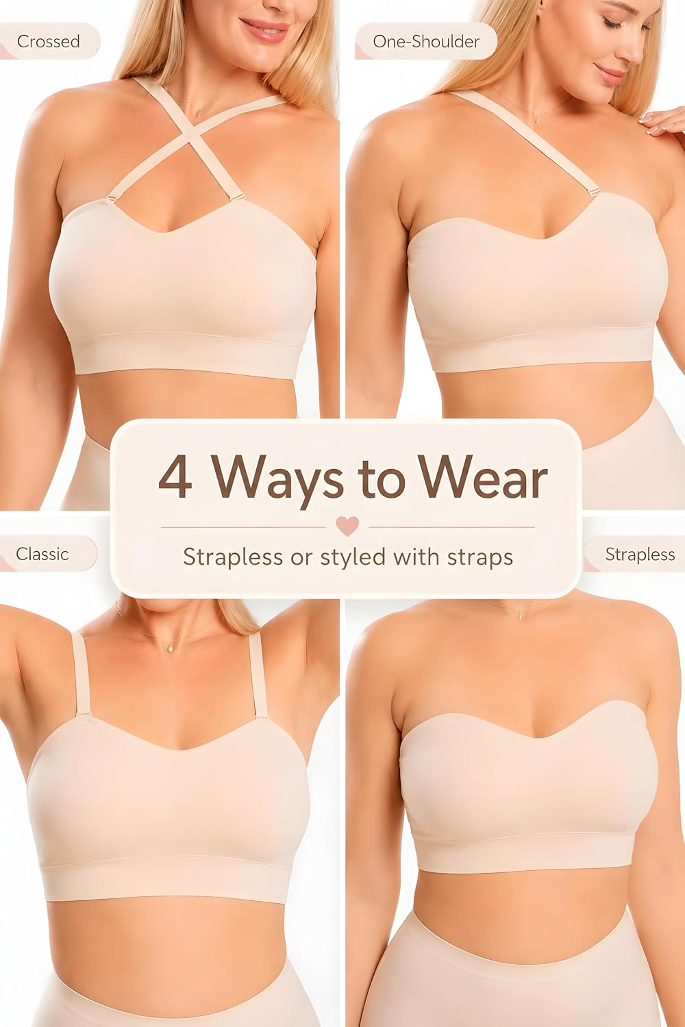 Evamom Wireless Padded Strapless Nursing Bra — image 5