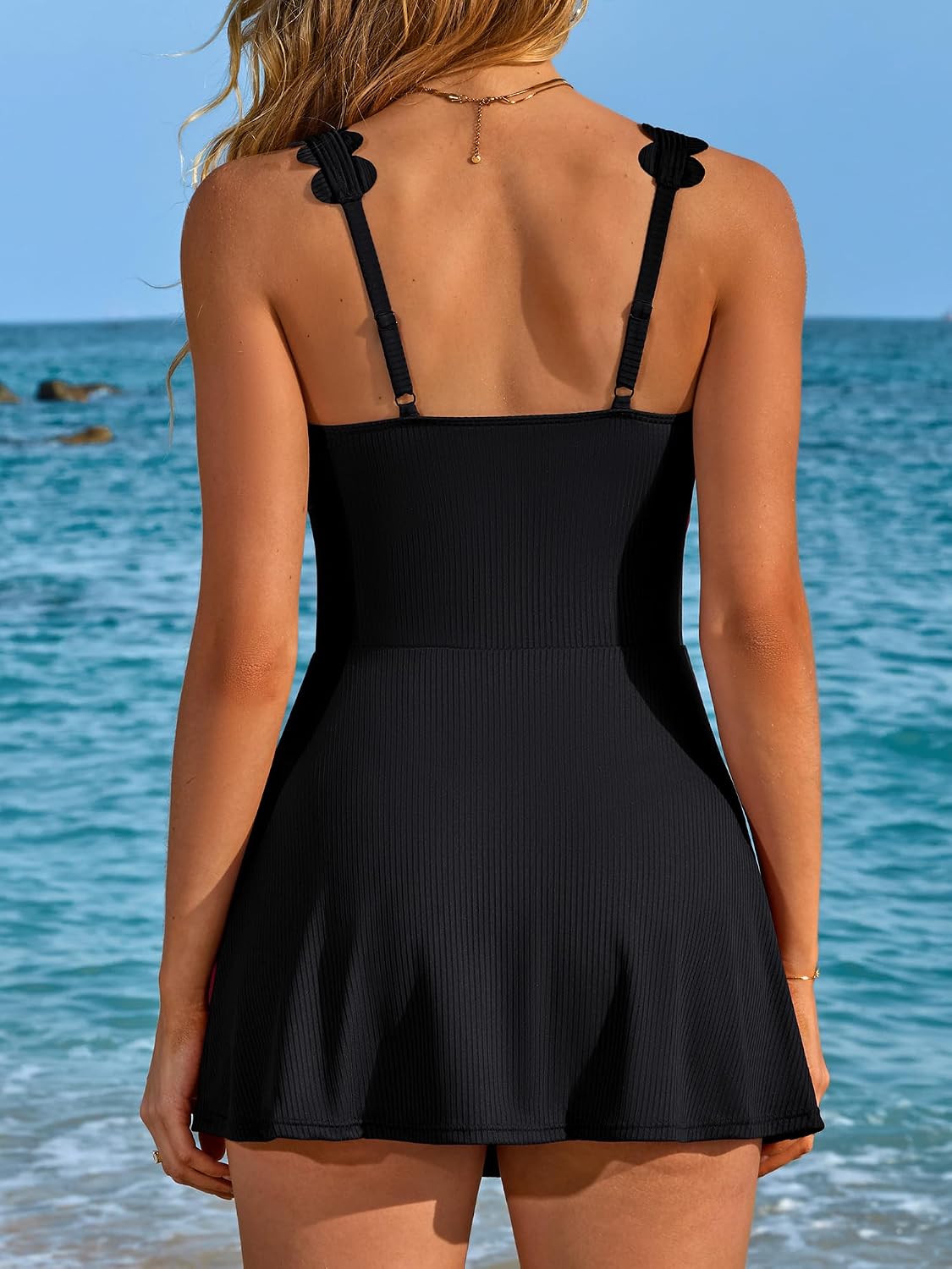 Charmo One Piece Swim Dress with Skirt — image 2