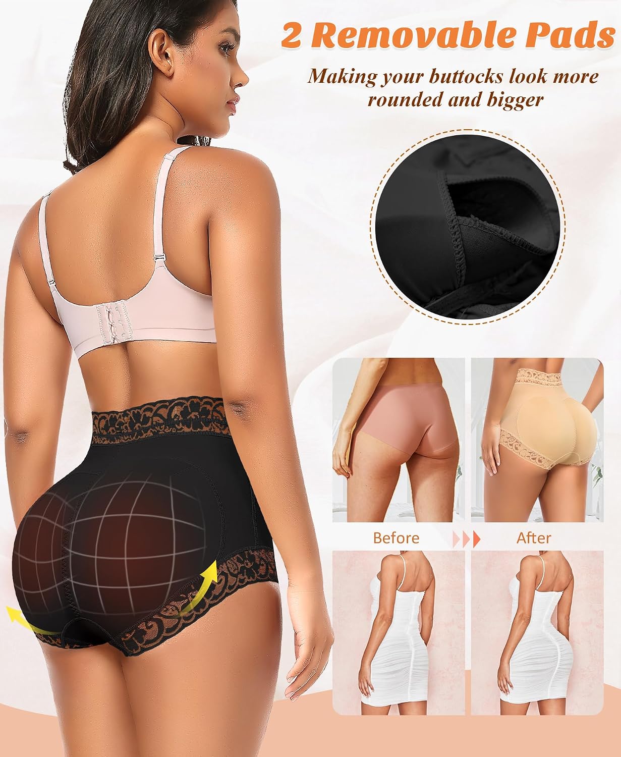 DERCA Lace Butt Lifting Padded Shapewear Panty — image 3