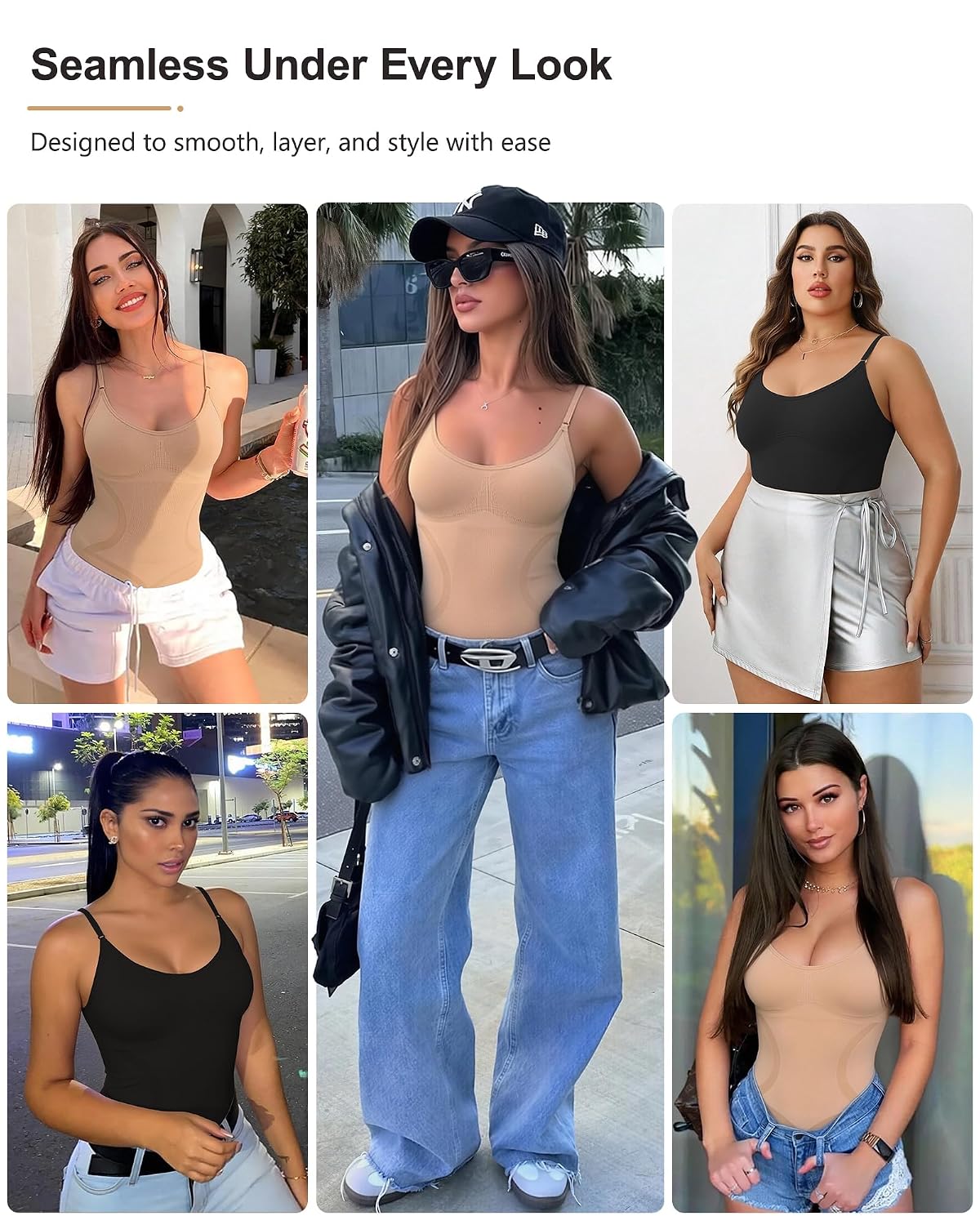 AOSIMANNA Seamless Tummy Control Bodysuit — image 5