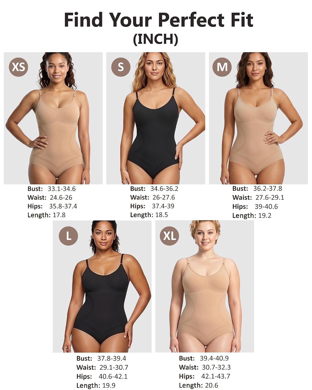 AOSIMANNA Seamless Tummy Control Bodysuit — image 6