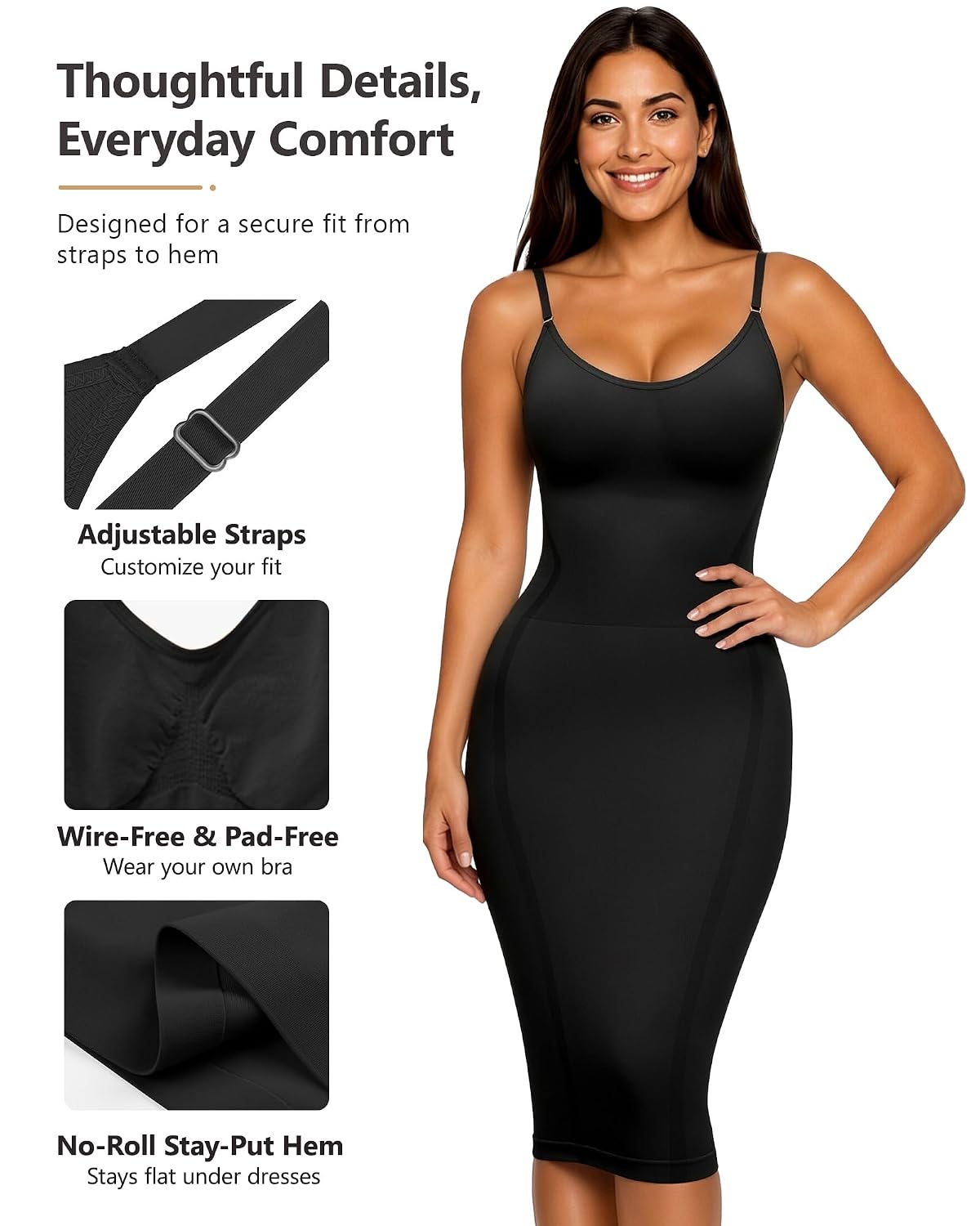 AOSIMANNA Full Body Shapewear Dress for Women — image 3