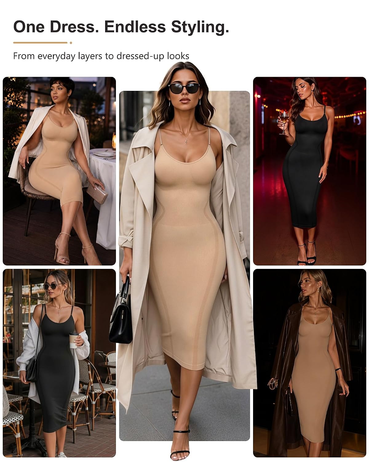 AOSIMANNA Full Body Shapewear Dress for Women — image 5