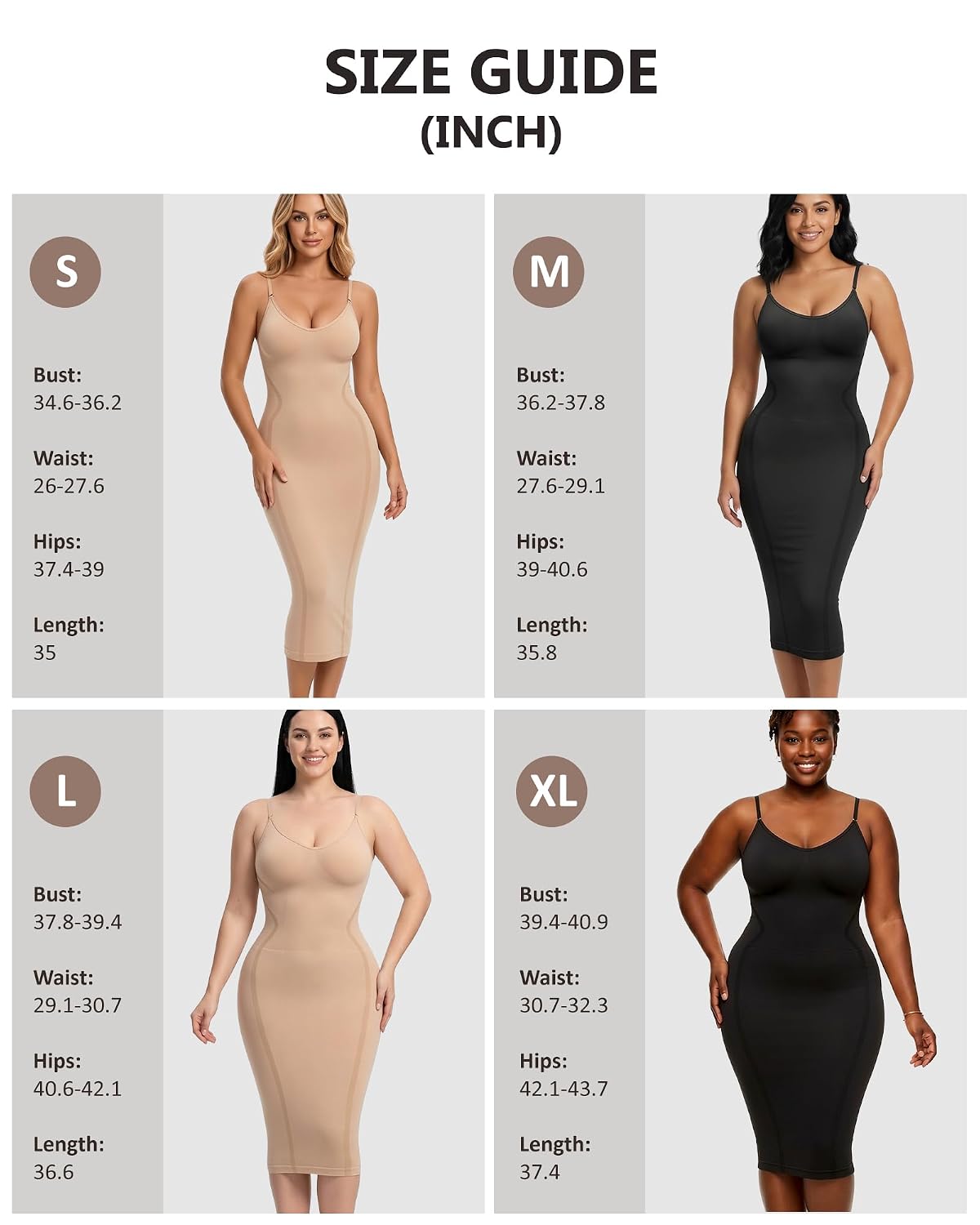 AOSIMANNA Full Body Shapewear Dress for Women — image 6