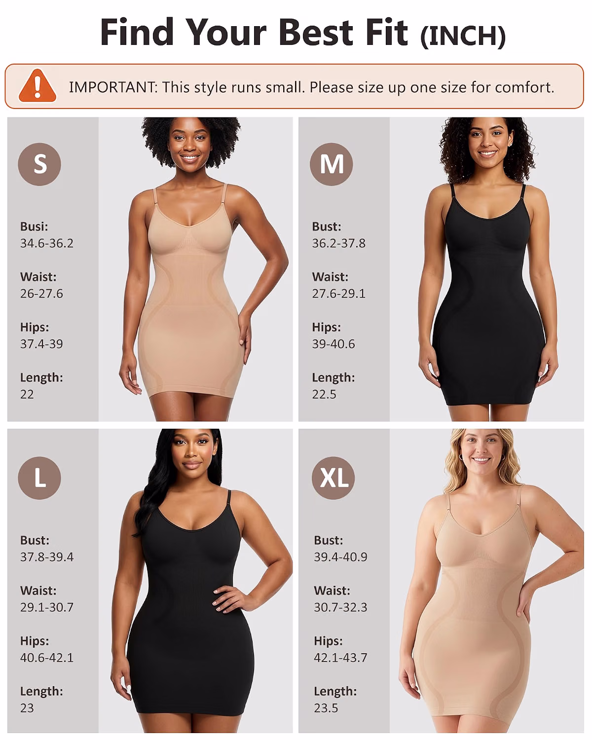 AOSIMANNA Tummy Control Body Shaper Slip Dress — image 6