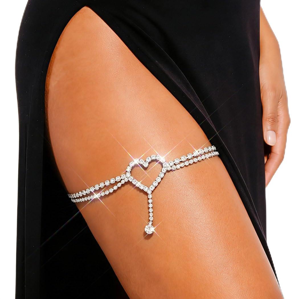 EVAZEN Rhinestone Garter Thigh Chain Jewelry
