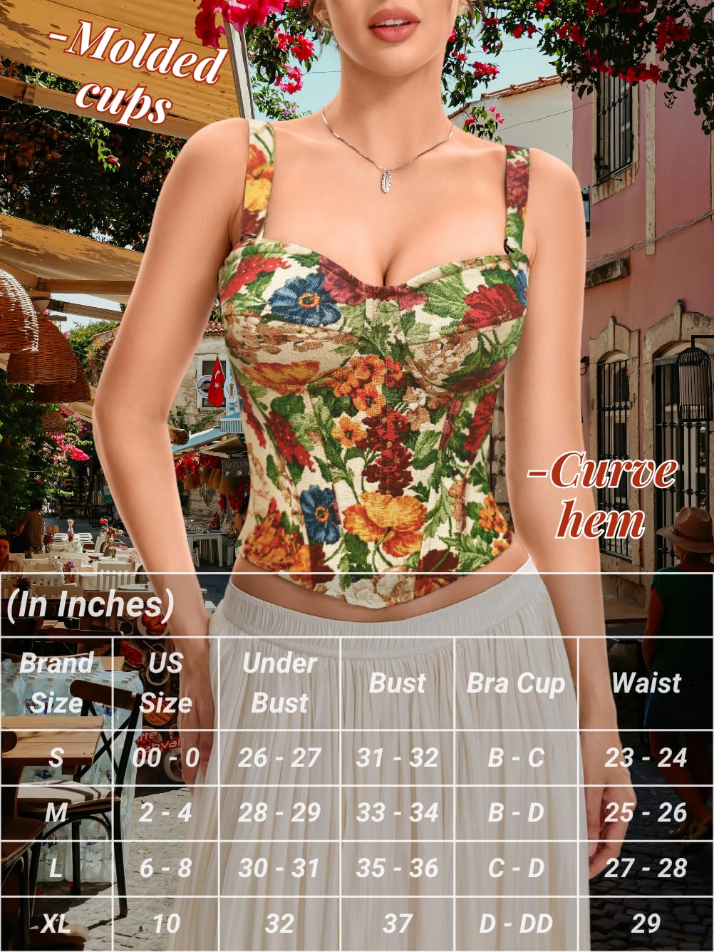 ChiaoLezhee Embroidered Corset Bustier for Women — image 6