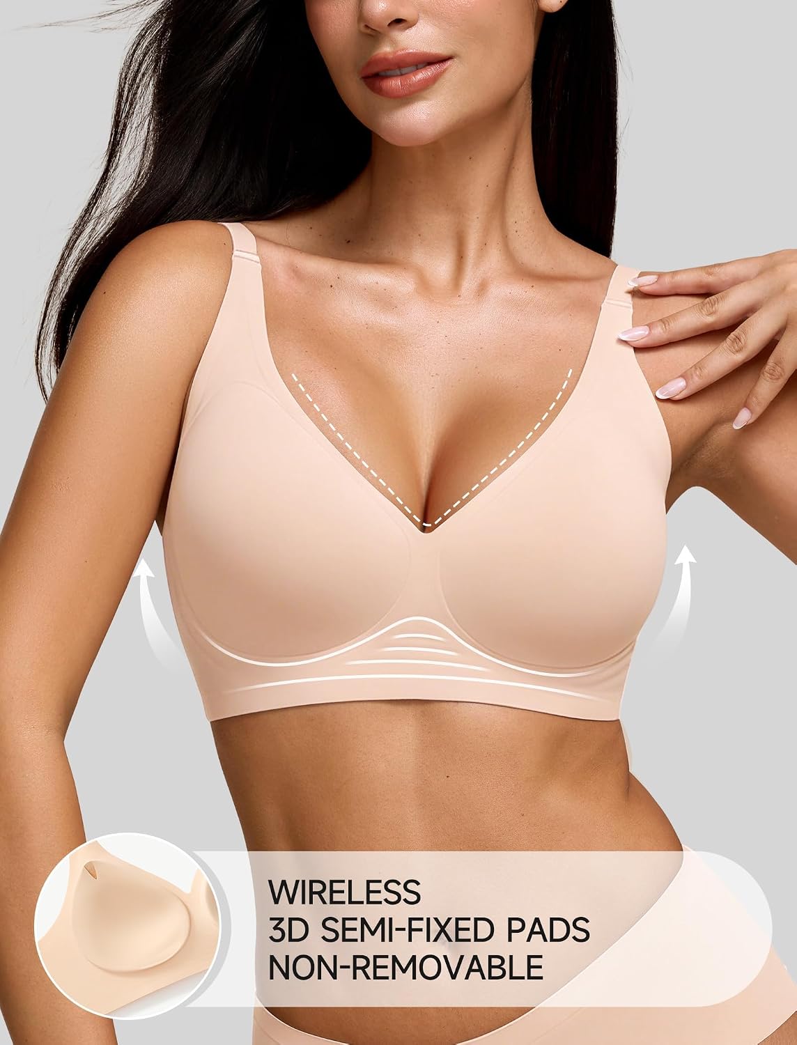 CALWINK Wireless Jelly Seamless Push Up Bra — image 2
