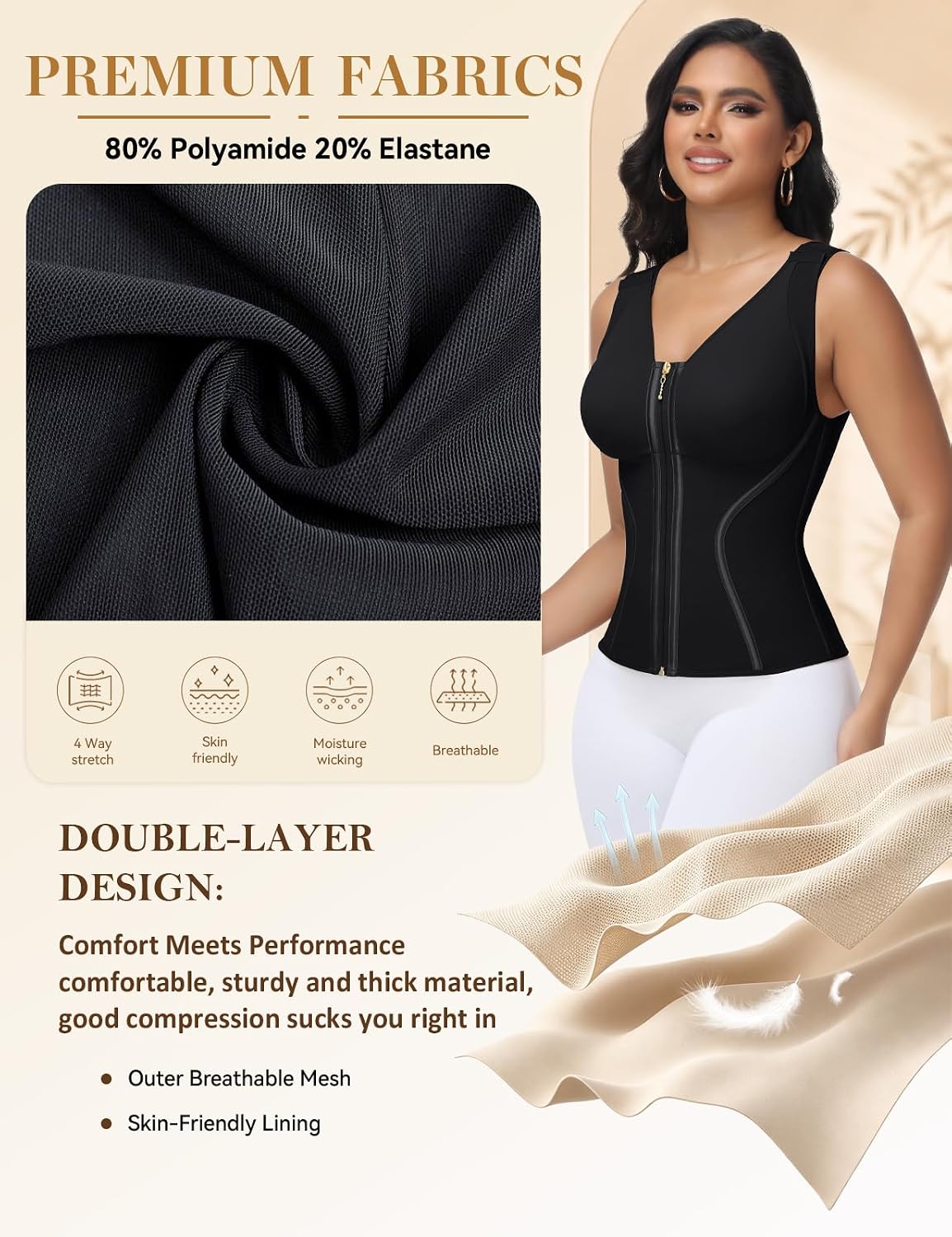 SHAPSHE Waist Trainer Corset with Bra for Women — image 7