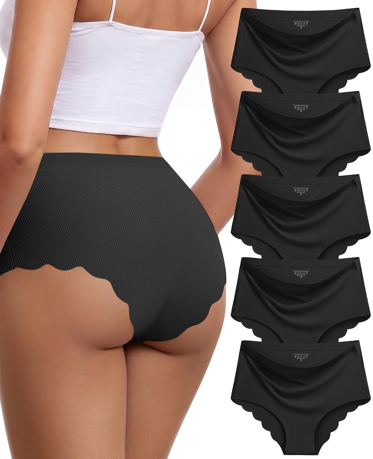 SDEOER High Waisted Seamless No Show Panties — image 7