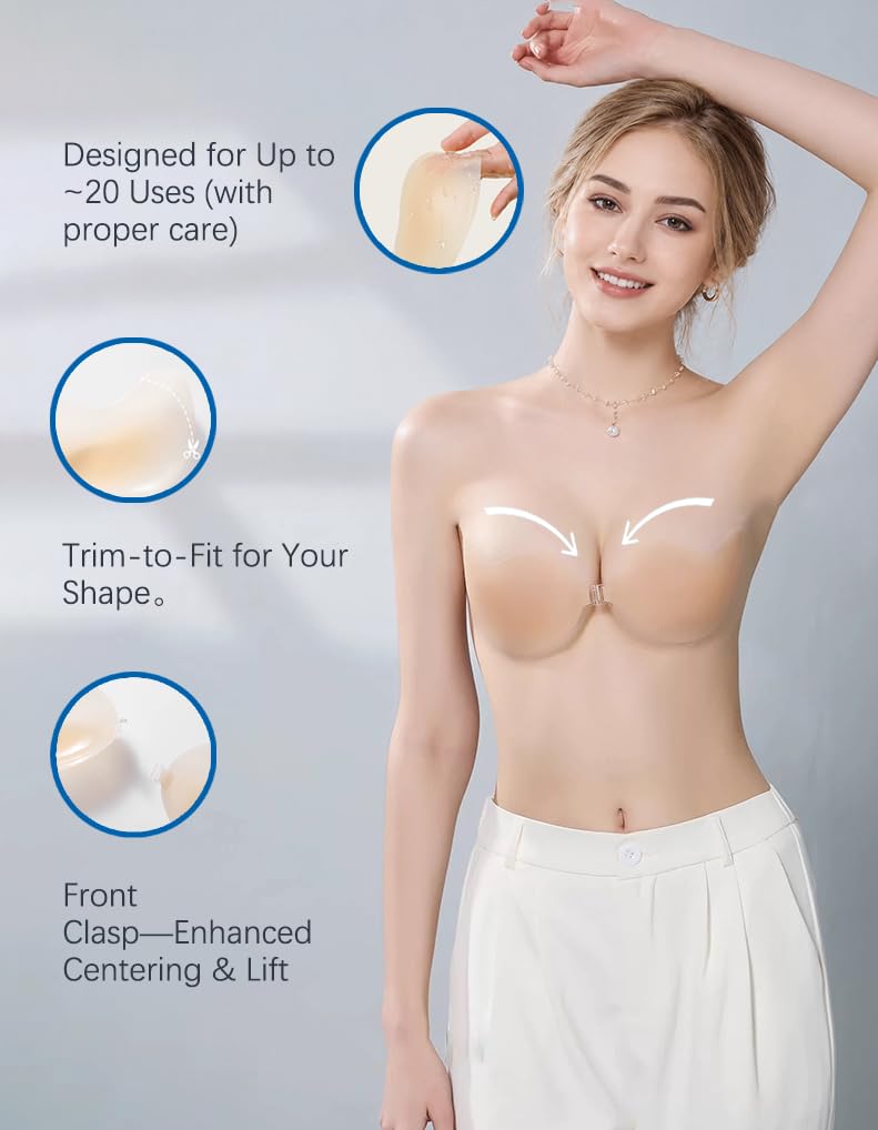 SecTender Reusable Cleavage-Enhancing Adhesive Bra — image 3