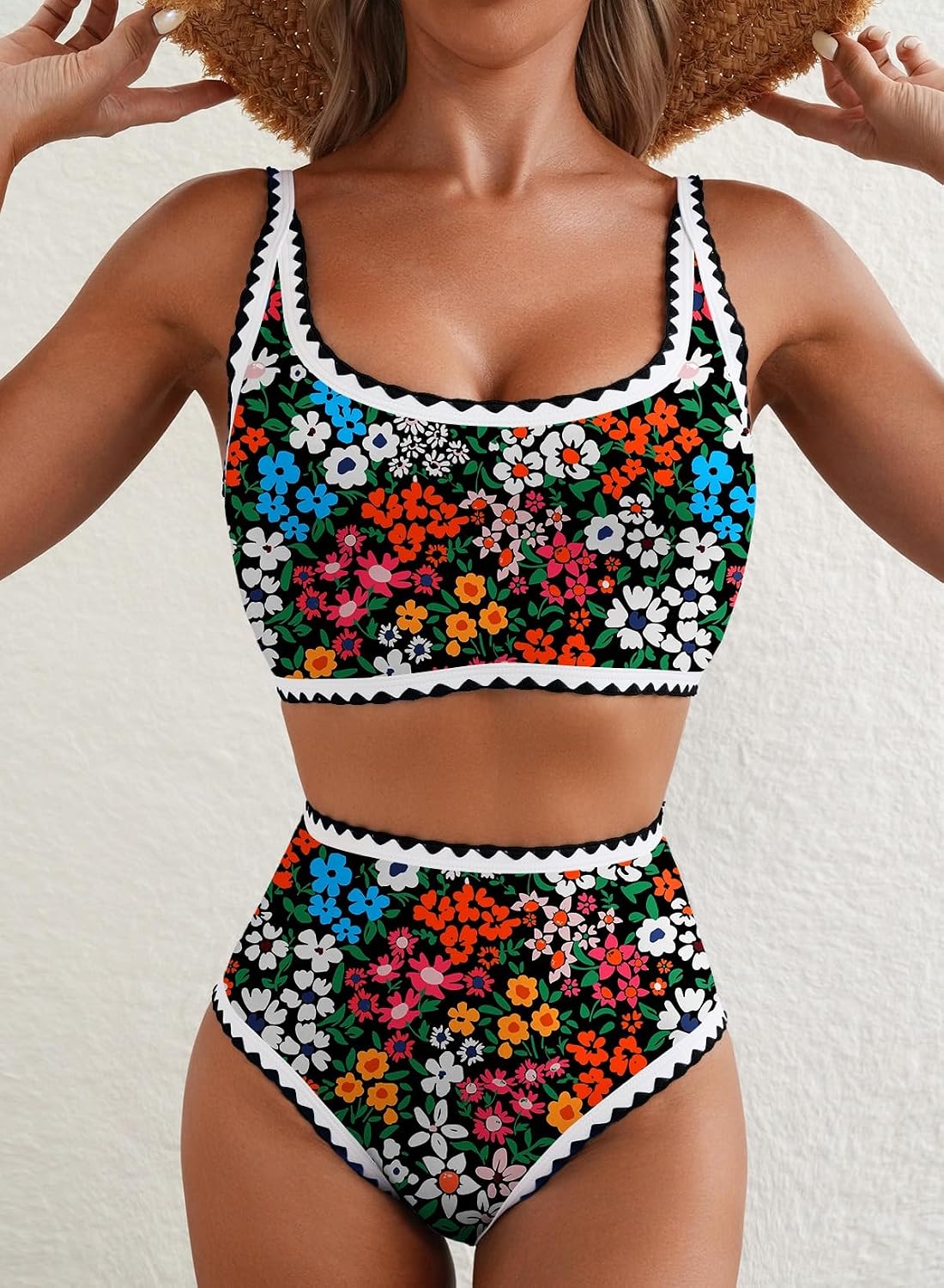 Herseas High Waisted Floral Bikini Set — image 3