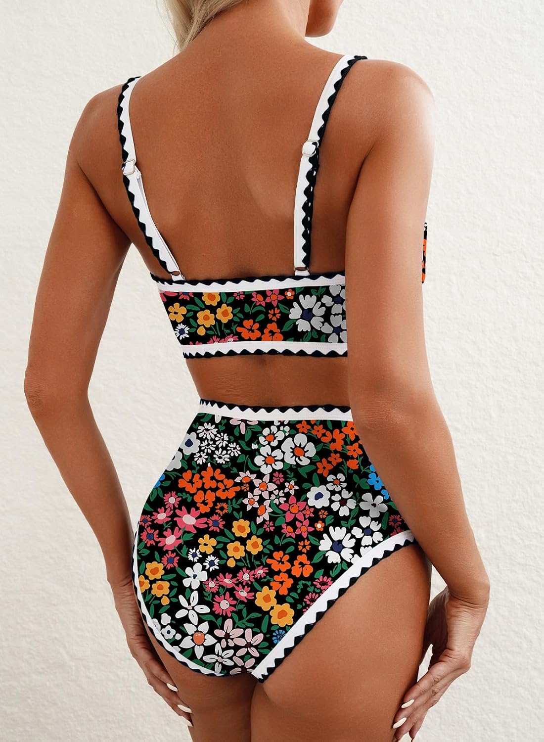 Herseas High Waisted Floral Bikini Set — image 4