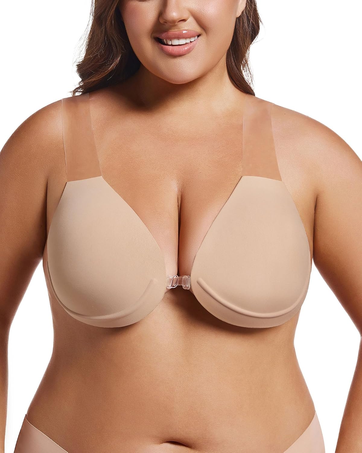 SheLift Plus Size Strapless Adhesive Push-Up Bra