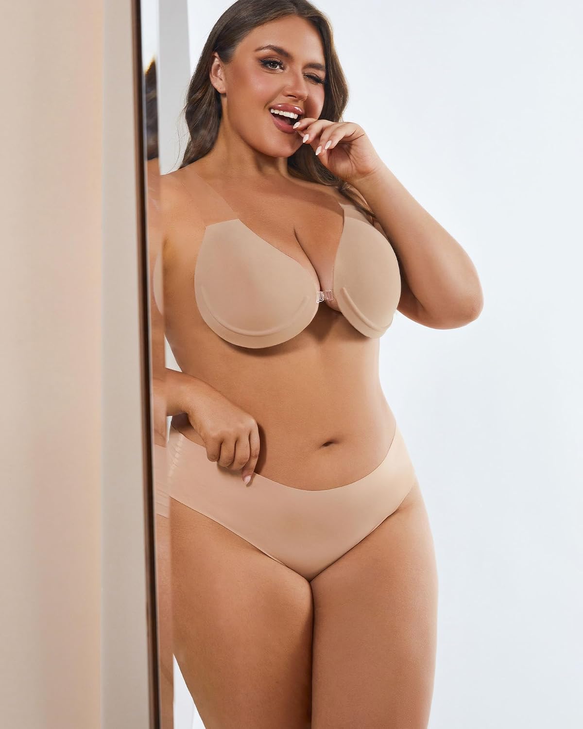 SheLift Plus Size Strapless Adhesive Push-Up Bra — image 4