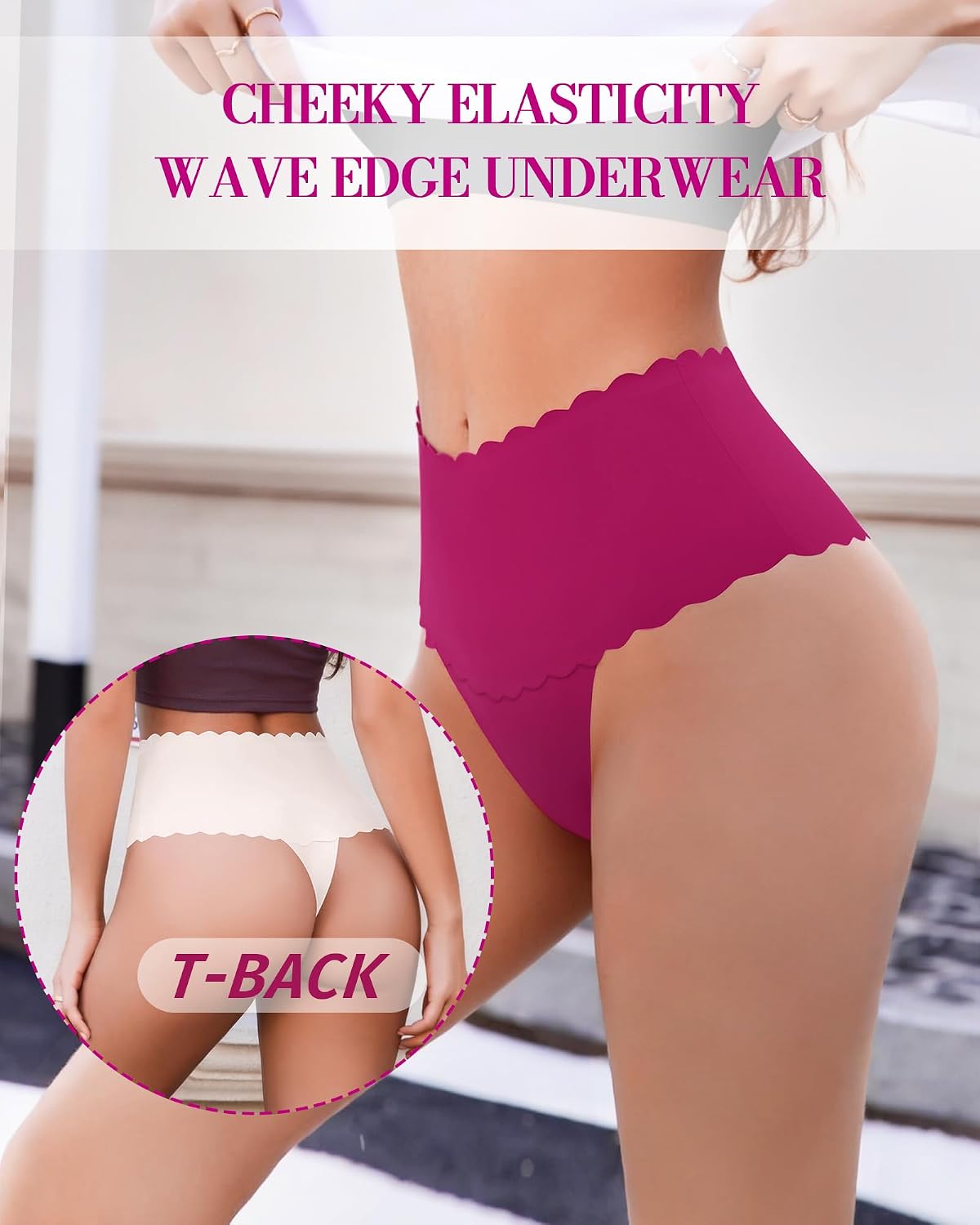 Neikuxia Seamless High Waisted Thong Panties — image 4