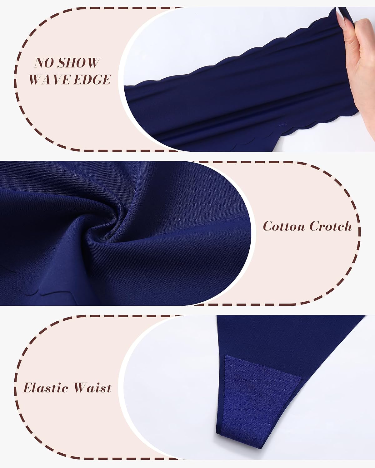 Neikuxia Seamless High Waisted Thong Panties — image 5