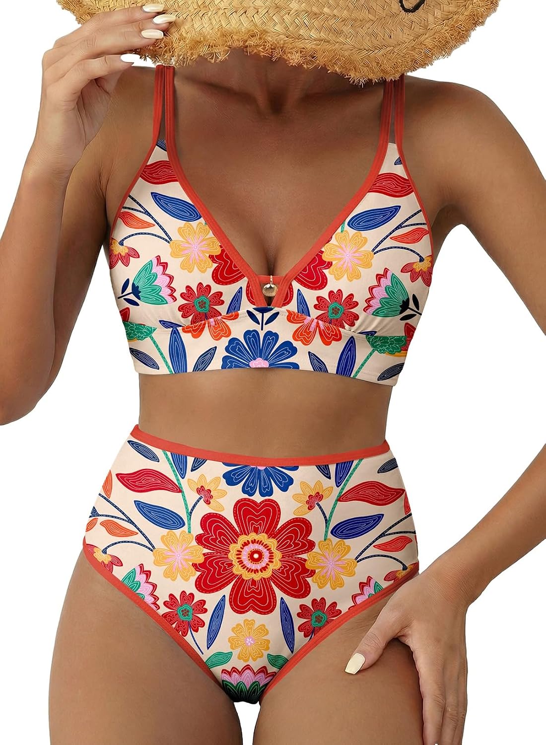 Herseas High Waisted Floral Bikini Set — image 10