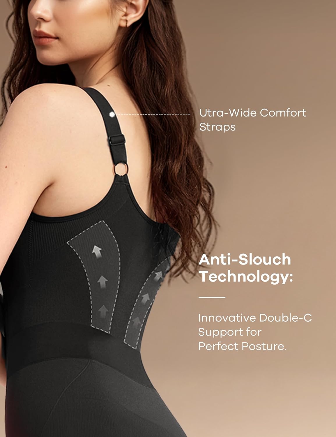 Bathroom-Friendly Tummy Control Shapewear Bodysuit for Women — image 4