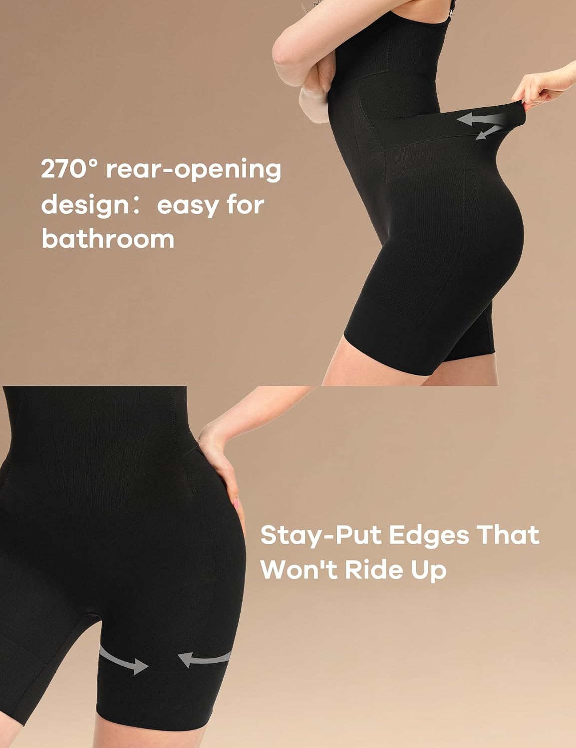 Bathroom-Friendly Tummy Control Shapewear Bodysuit for Women — image 5