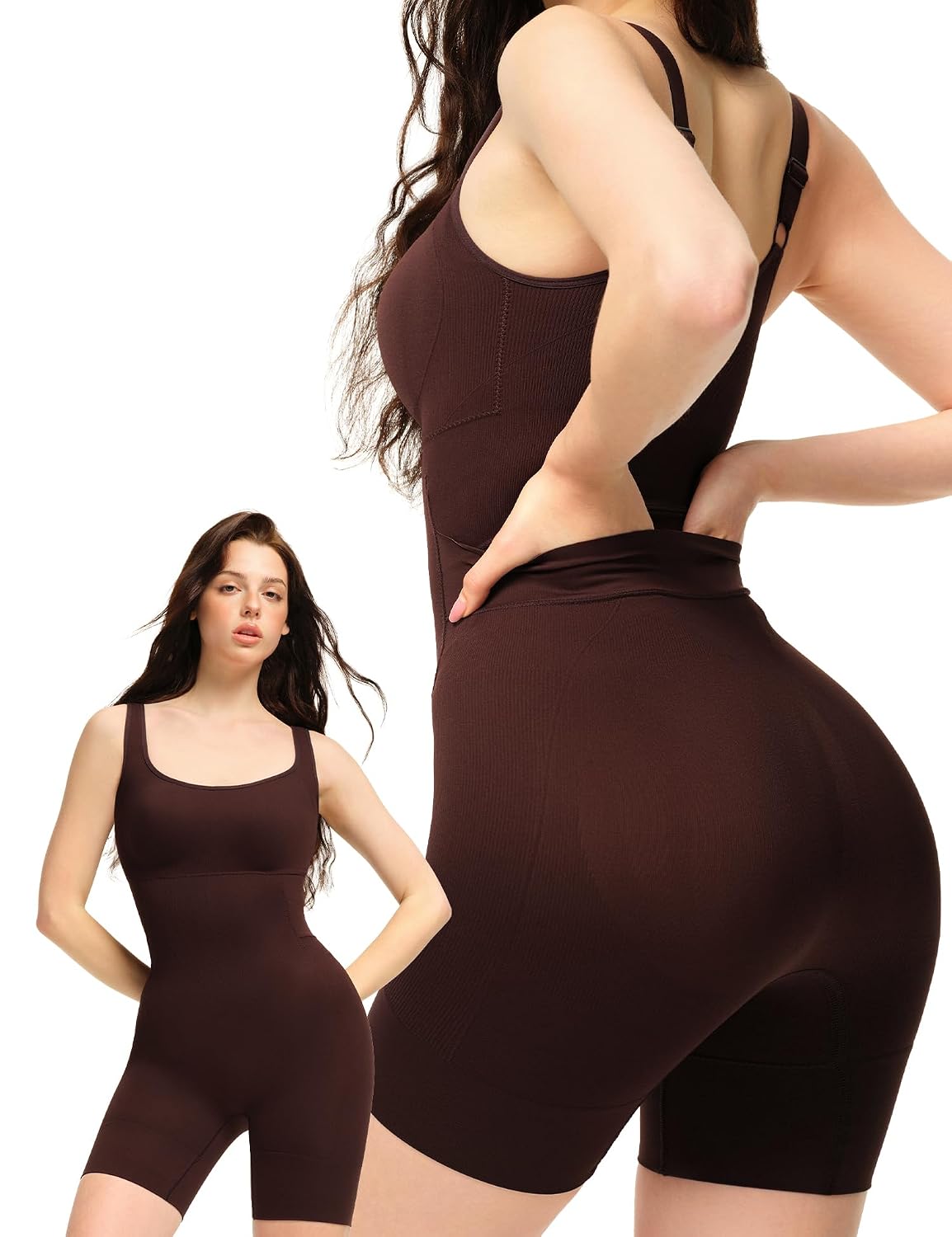 Bathroom-Friendly Tummy Control Shapewear Bodysuit for Women — image 8