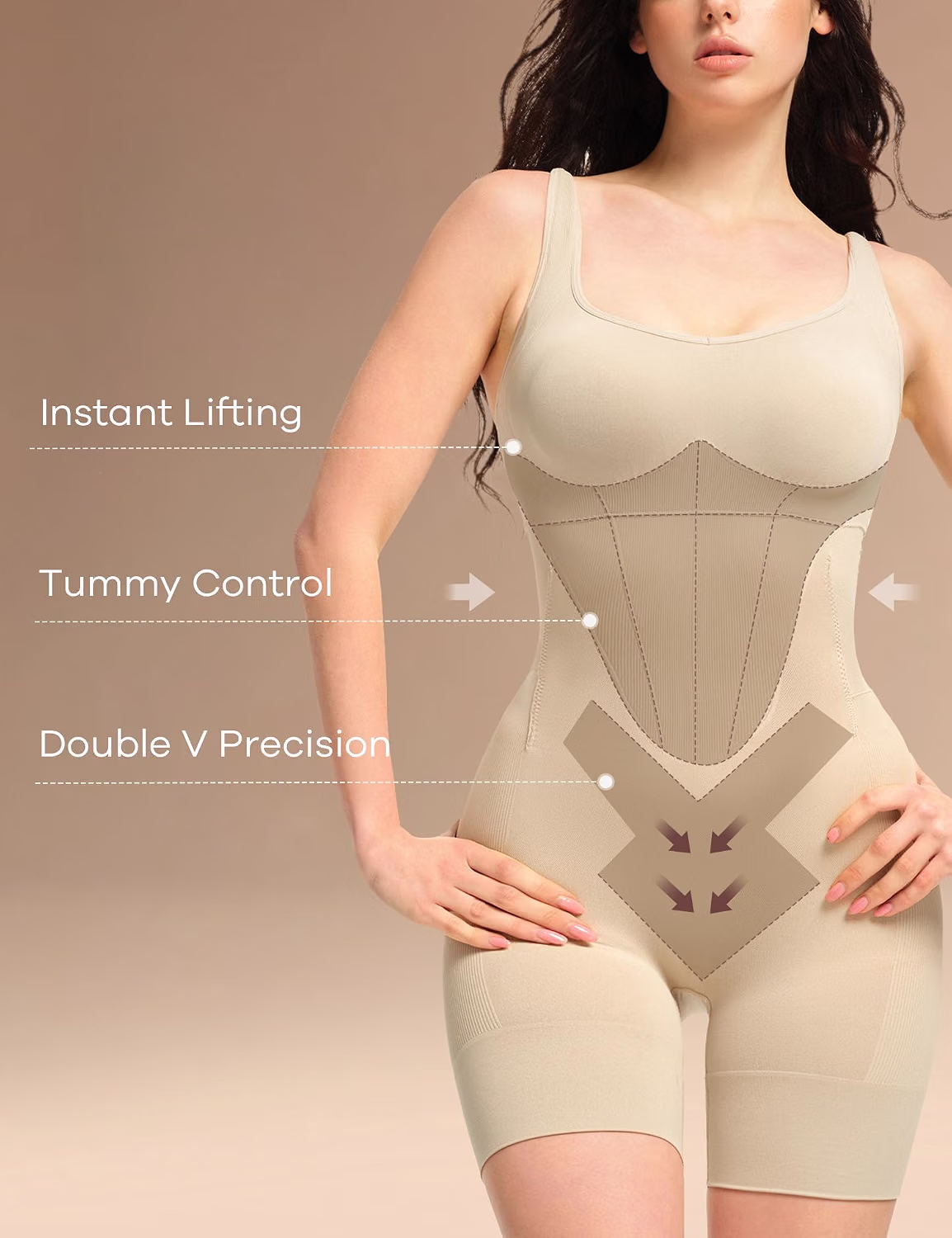 DAZZWEAR Bathroom-Friendly Tummy Control Bodysuit — image 2