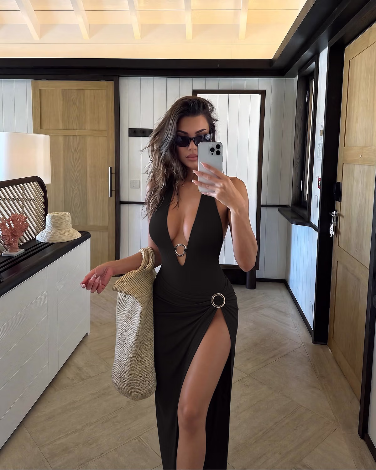 SUUKSESS Tummy Control Halter Swimsuit with Cover Up — image 3