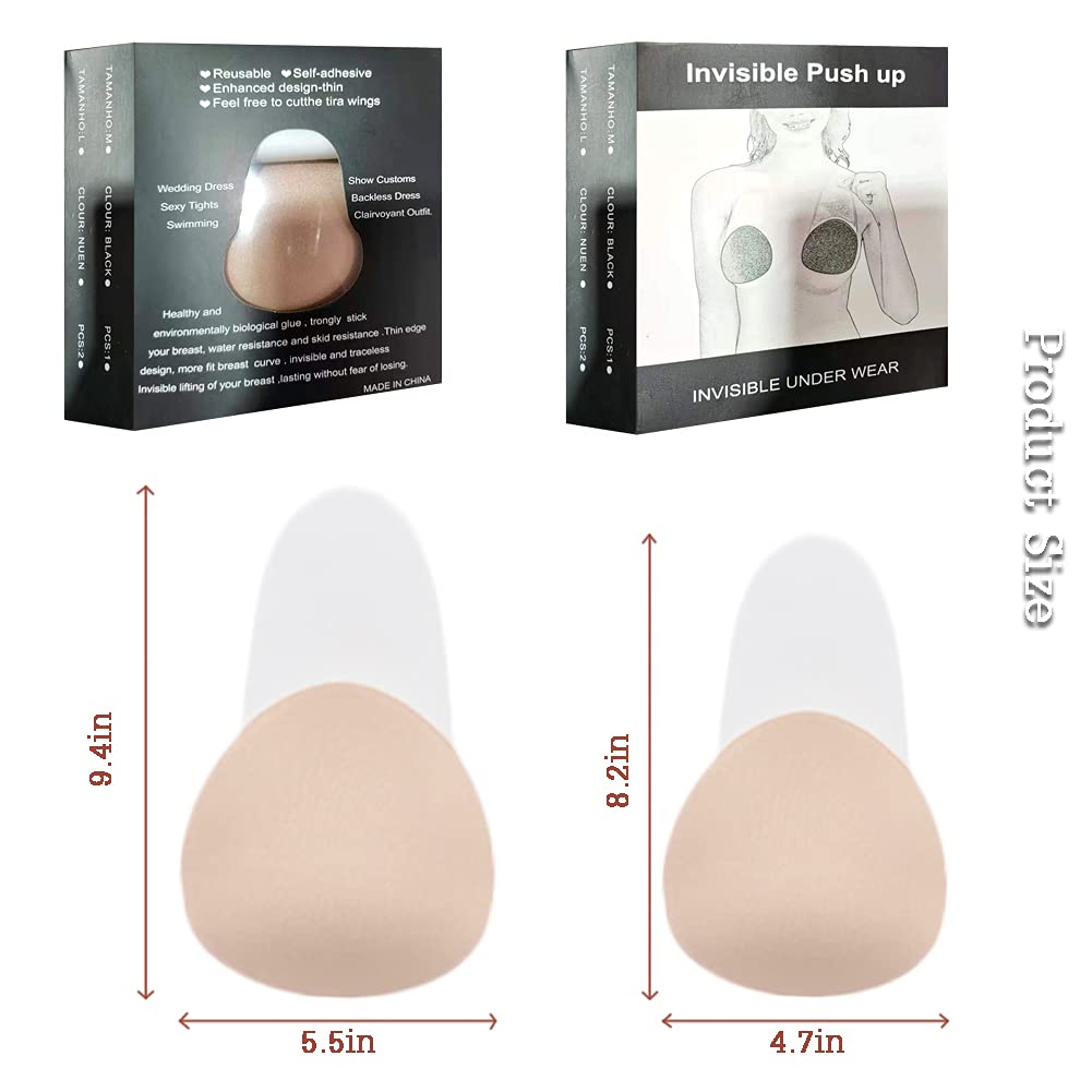NTSWZYS Invisible Push Up Silicone Bra — image 5