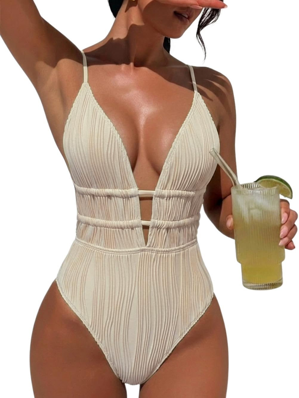 OZHOB High Cut Cheeky One Piece Swimsuit — image 8