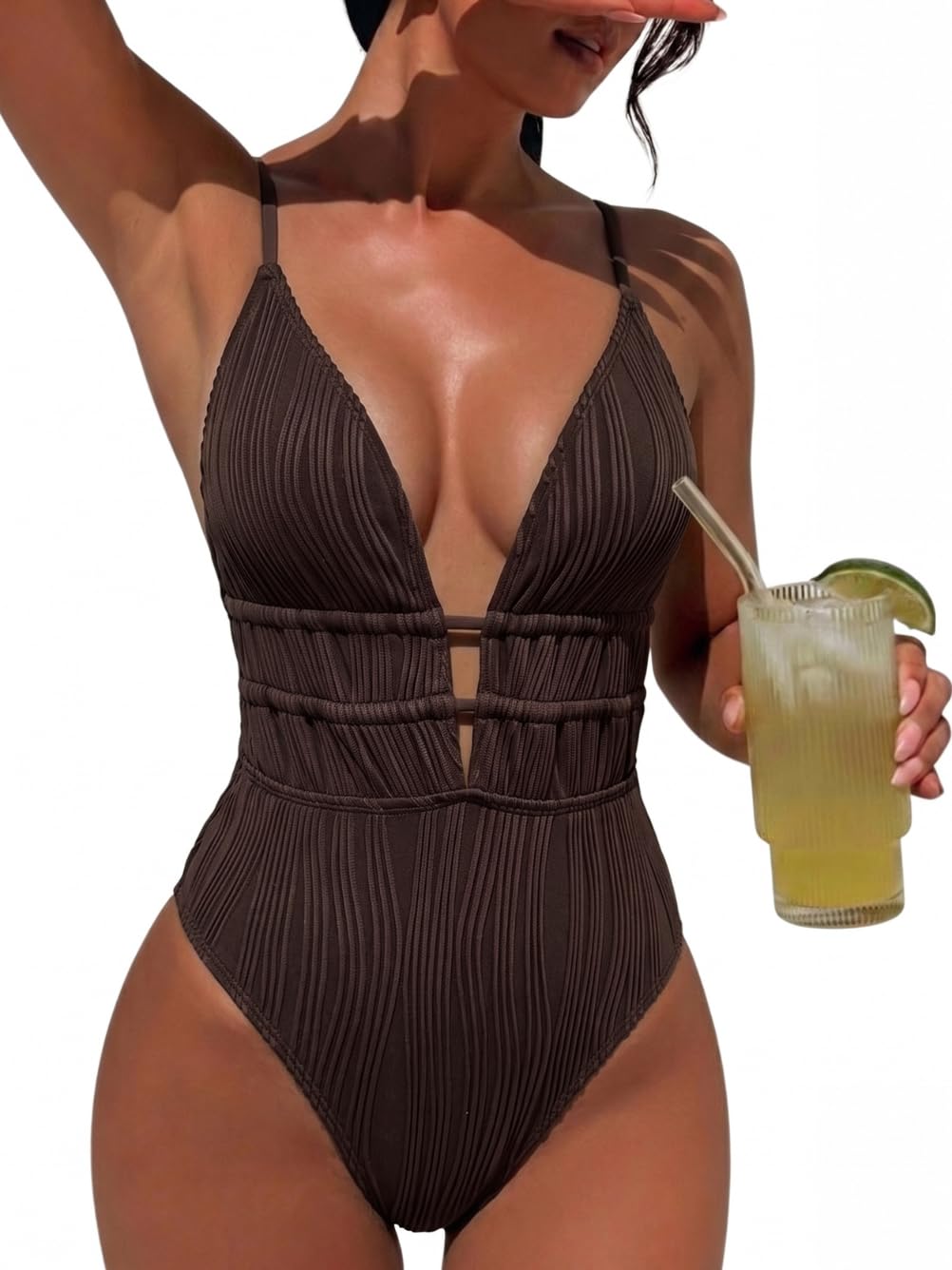 OZHOB High Cut Cheeky One Piece Swimsuit — image 12