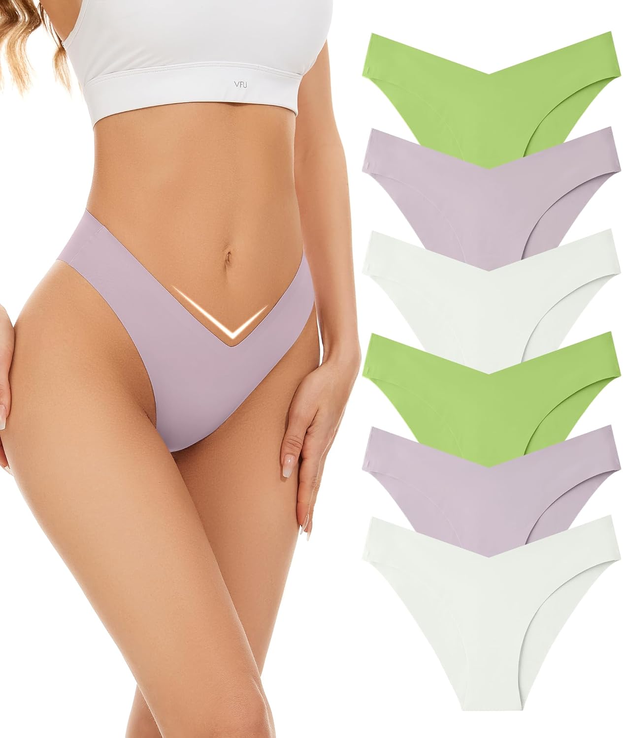 Riozz Seamless Cheeky Bikini Panties 6-Pack — image 5
