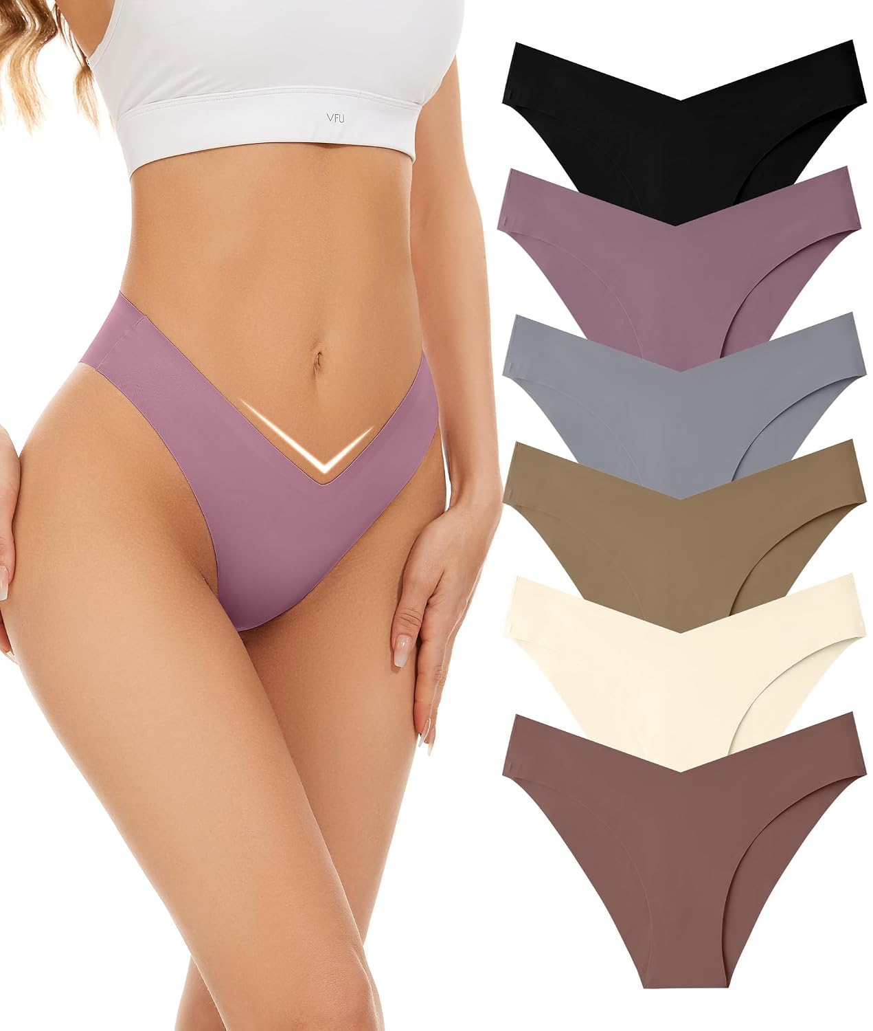 Riozz Seamless Cheeky Bikini Panties 6-Pack — image 7
