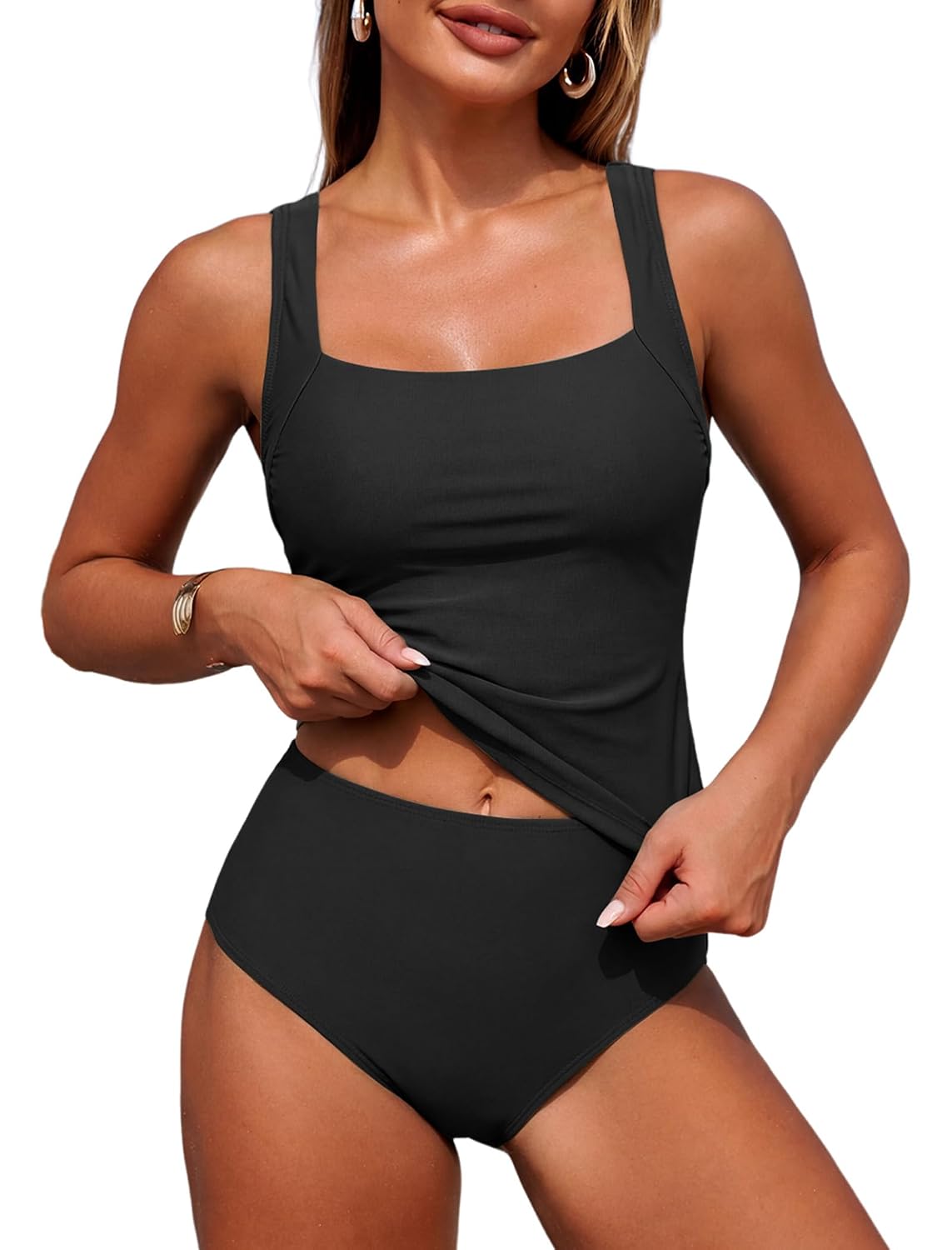 ZAFUL Tummy Control High Waisted Tankini — image 11