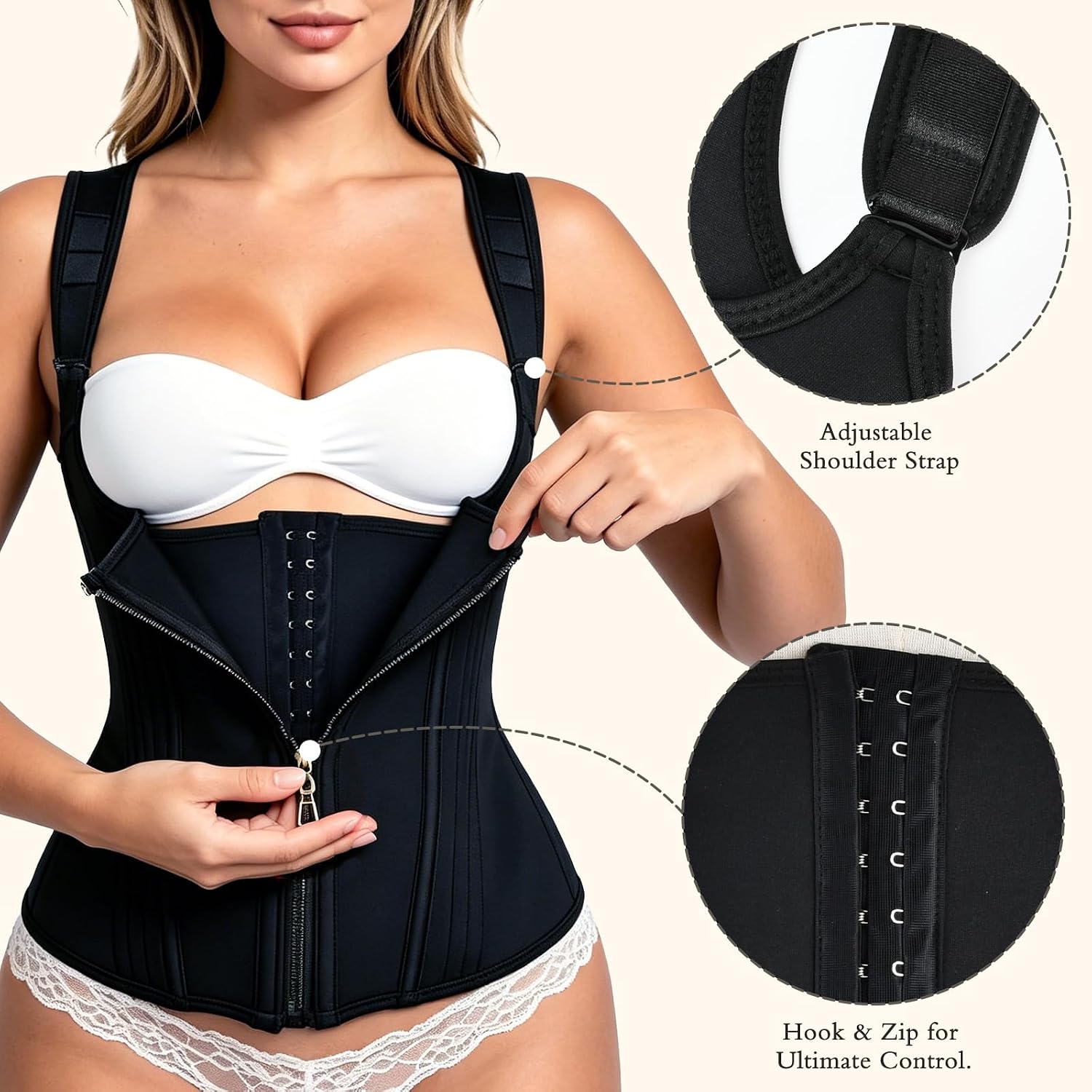 Lisacool Waist Trainer for Women Tummy Control — image 3